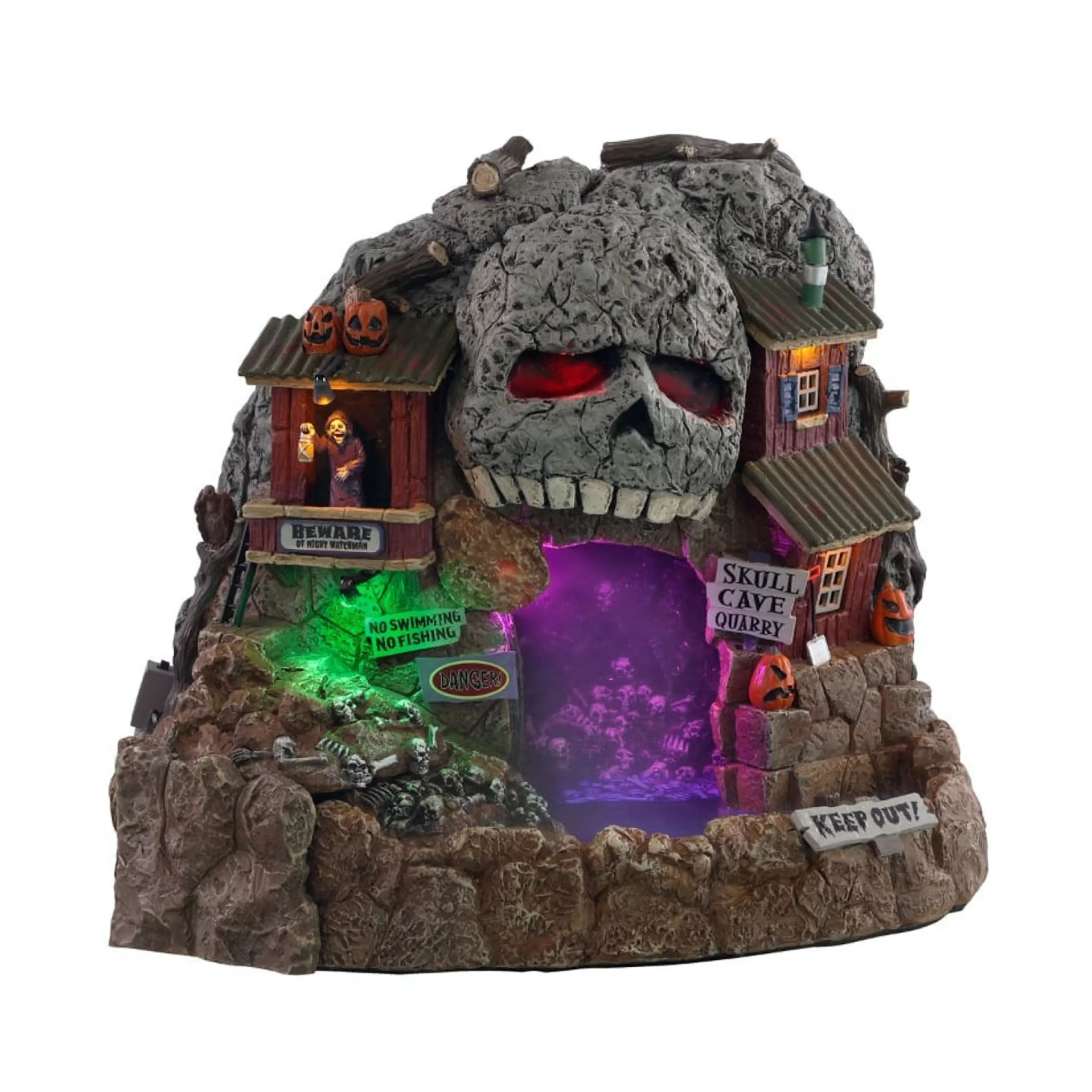 Sale Witches of Halloween Lemax Spookytown Skull Cave Quarry - 28.5Cm