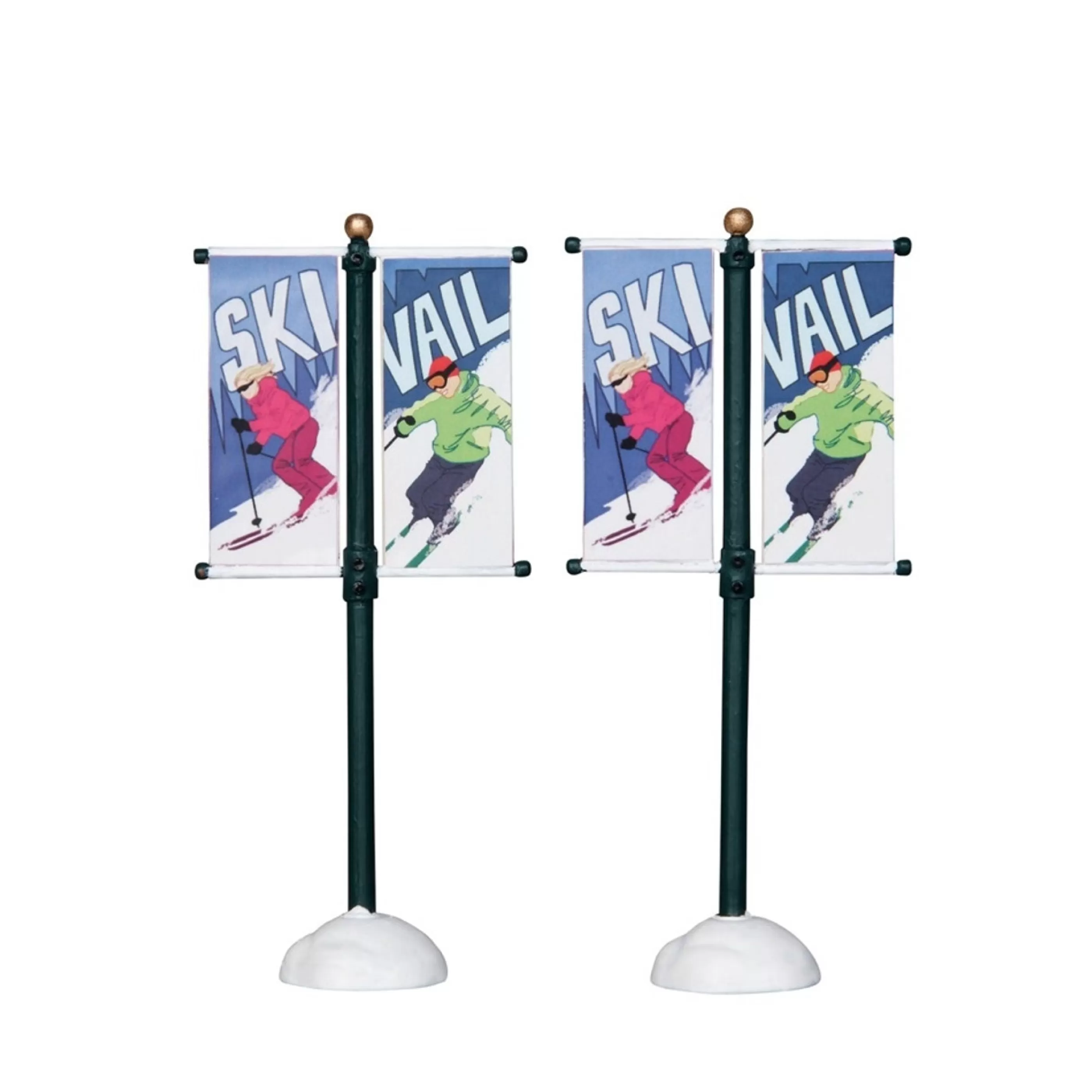 New Lemax Christmas Shop Lemax Street Pole Banner - Set Of 2