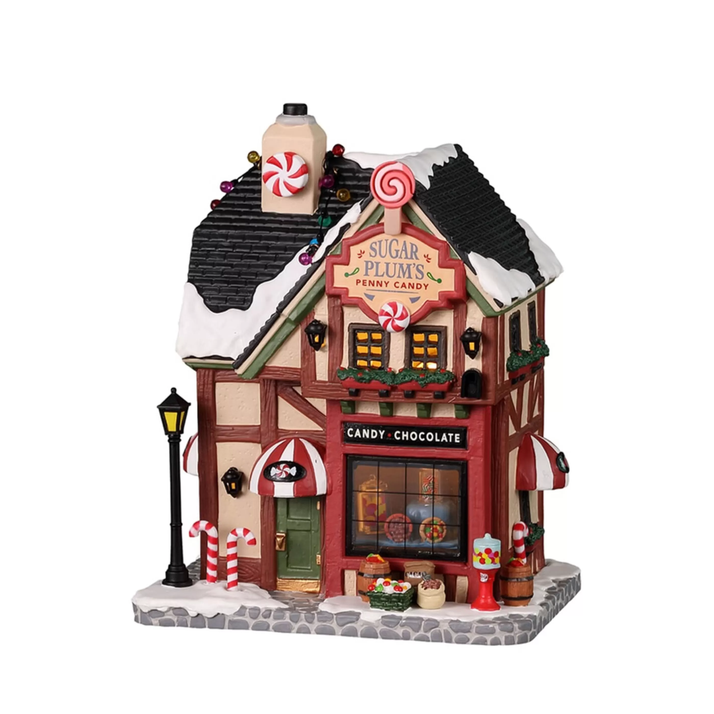 Lemax Christmas Shop Gingerbread Candy Christmas | Lemax Sugar Plum's Penny Candy