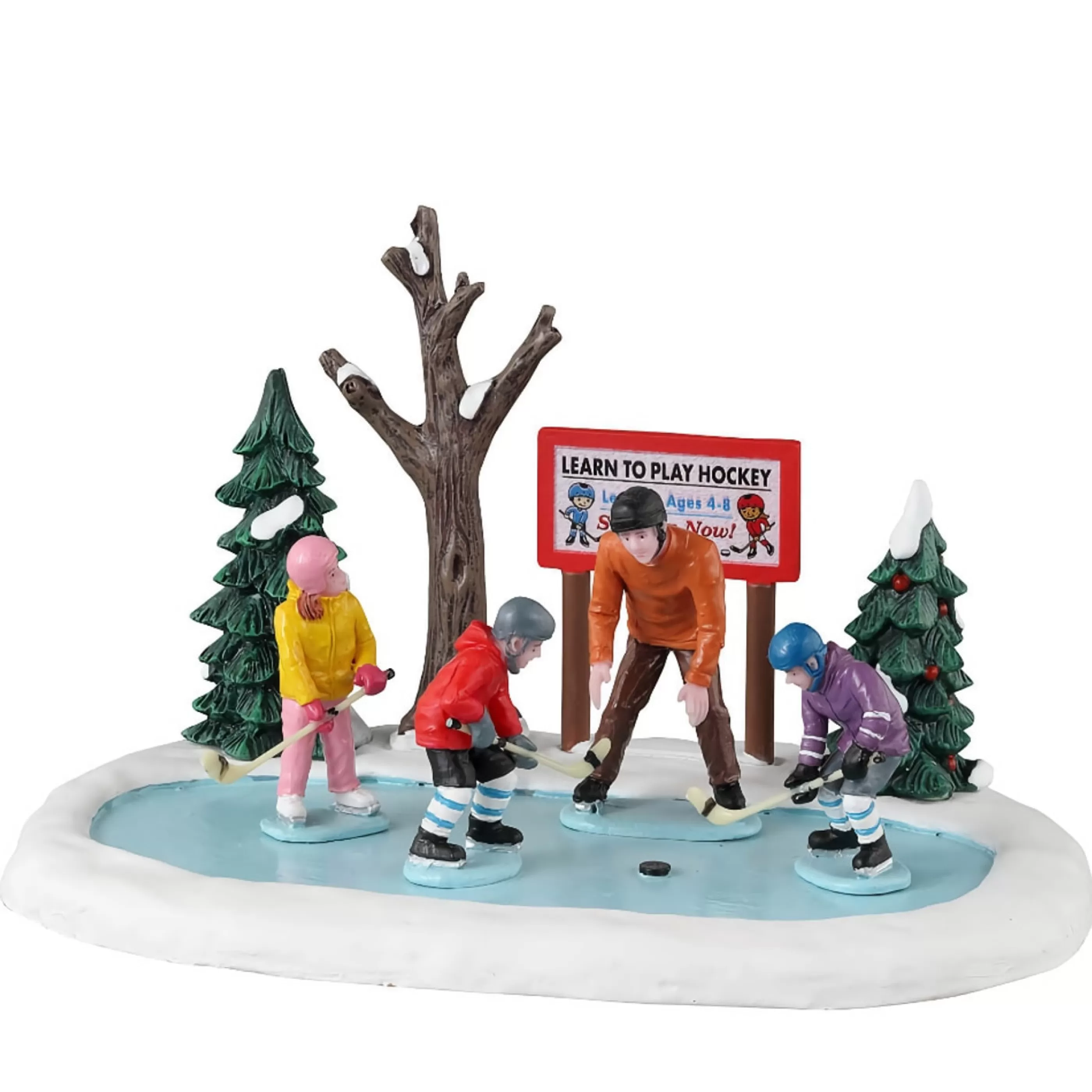 Outlet Lemax Christmas Shop Lemax Tiny Tikes Hockey Lessons