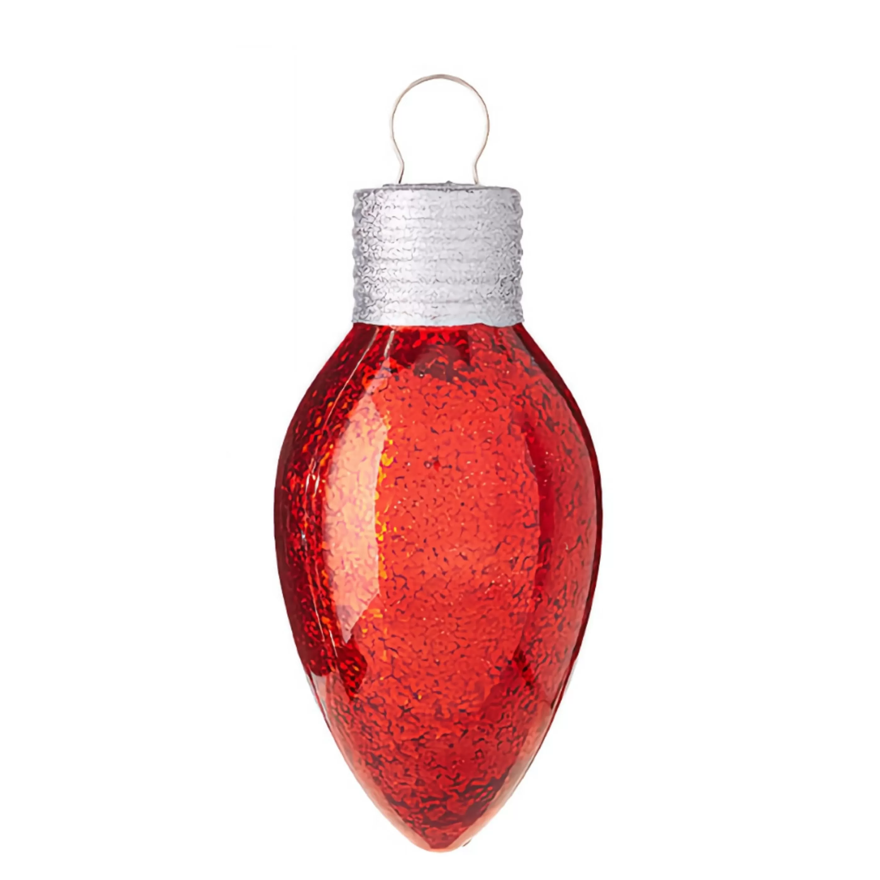 RAZ Imports Hanging Christmas Ornaments | Light Bulb Ornament (3 Styles) - 24.5Cm