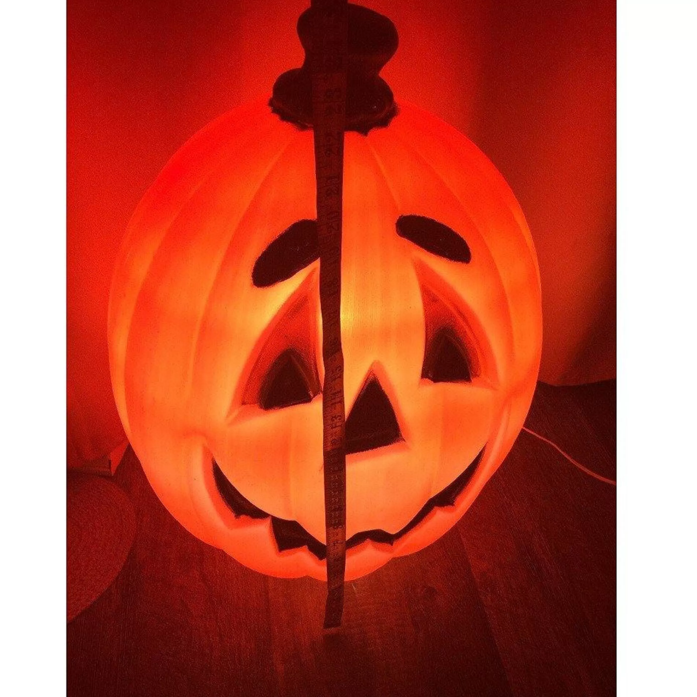 Clearance Witches of Halloween Light Up Pumpkin Blow Mould - 58.5Cm