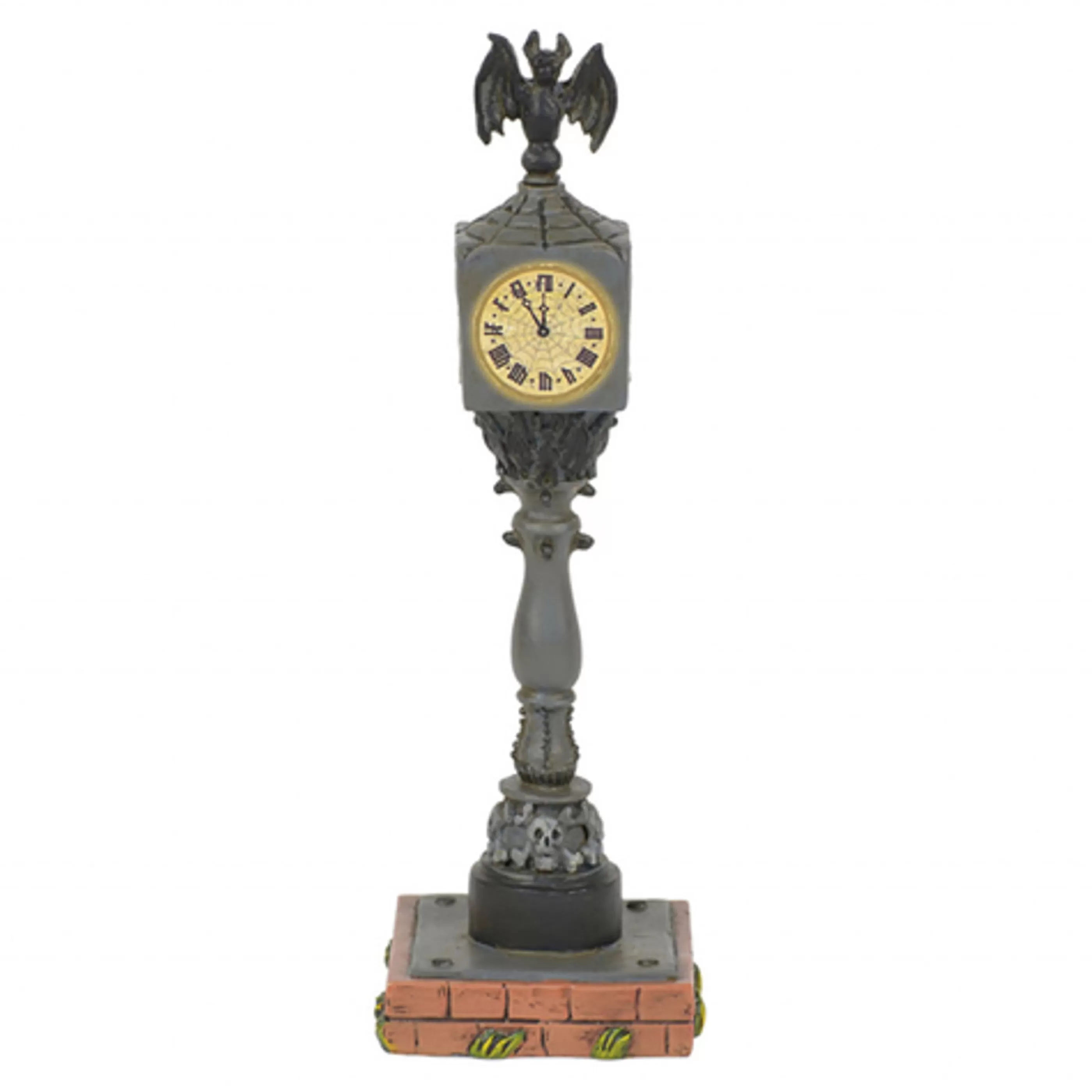 Witches of Halloween Table Top Decorations | Lit Town Clock Halloween - 14Cm