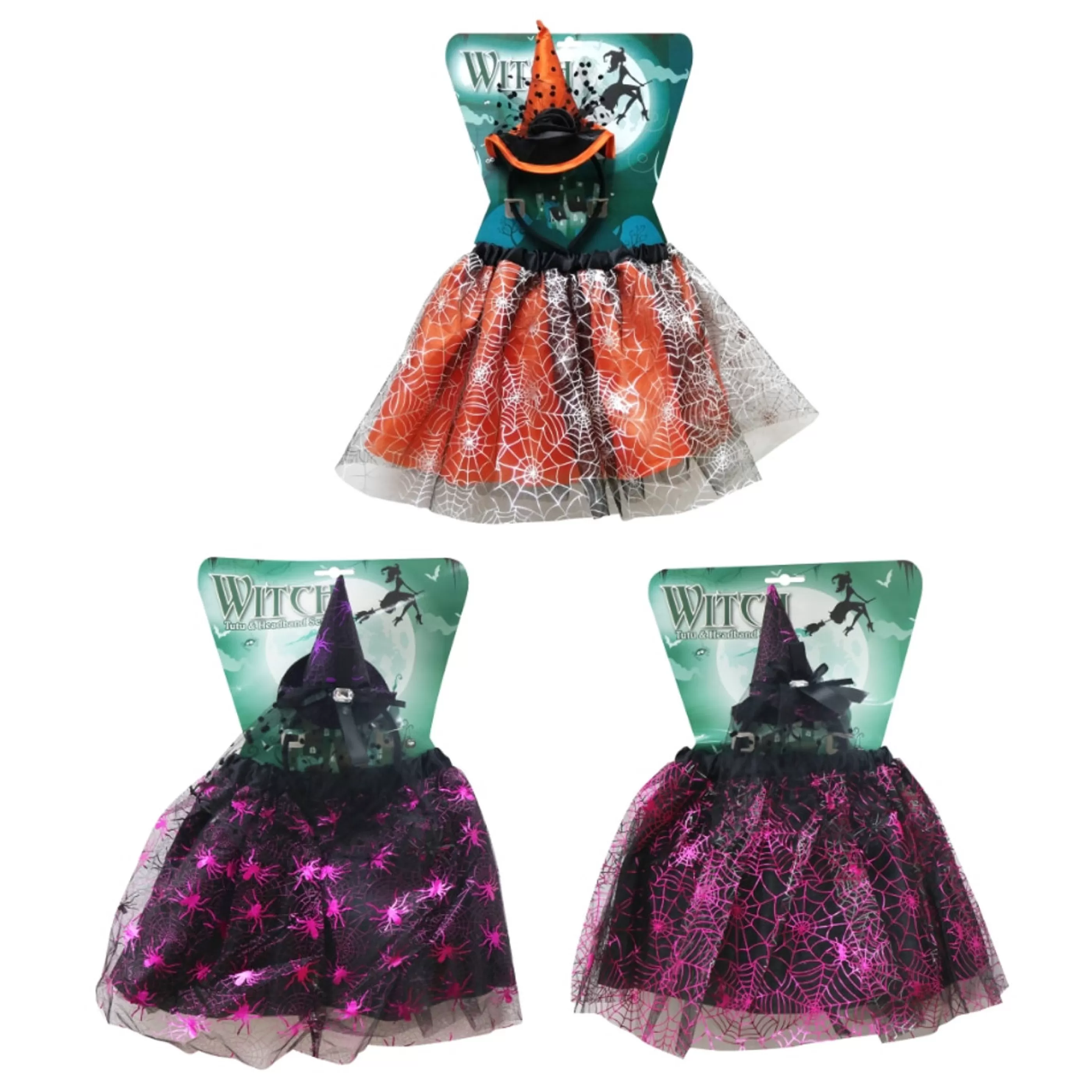 Clearance Witches of Halloween Little Witch Tutu And Headband Set (3 Styles)