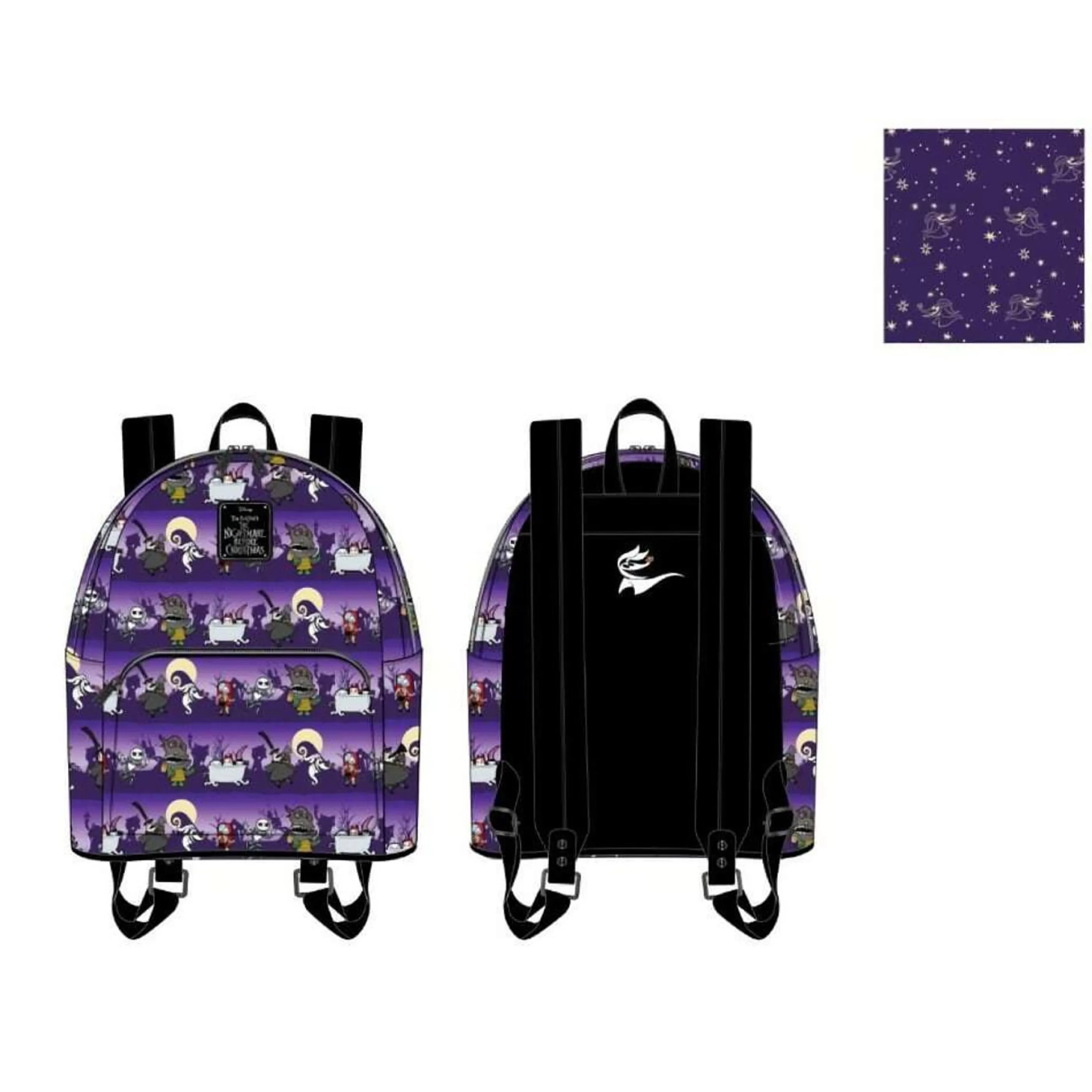 Sale Disney Christmas Decorations Loungefly Halloween Nightmare Before Christmas Mini Backpack - 27Cm