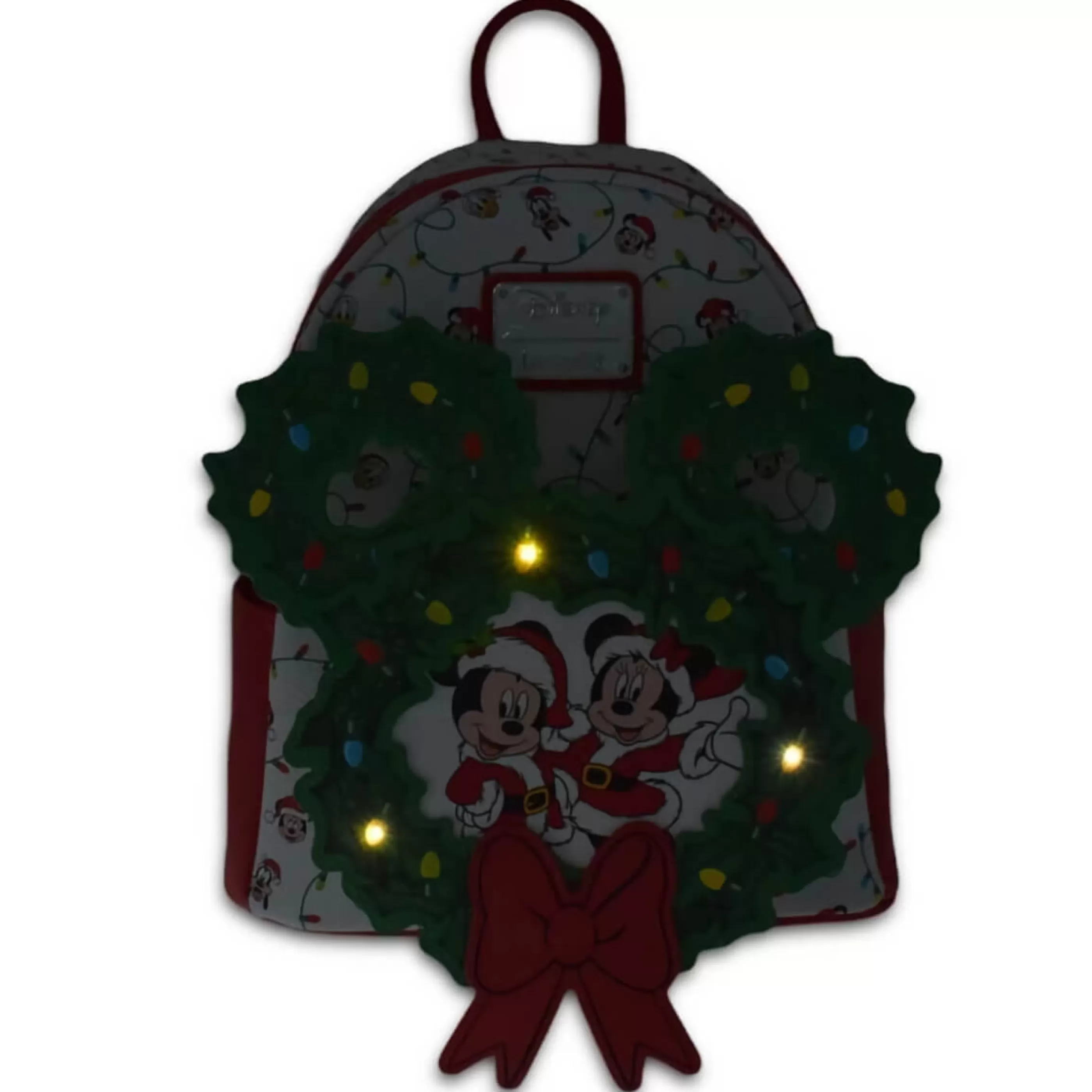 Hot Disney Christmas Decorations Loungefly Mickey Mouse Holiday Wreath Mini Backpack - 69Cm