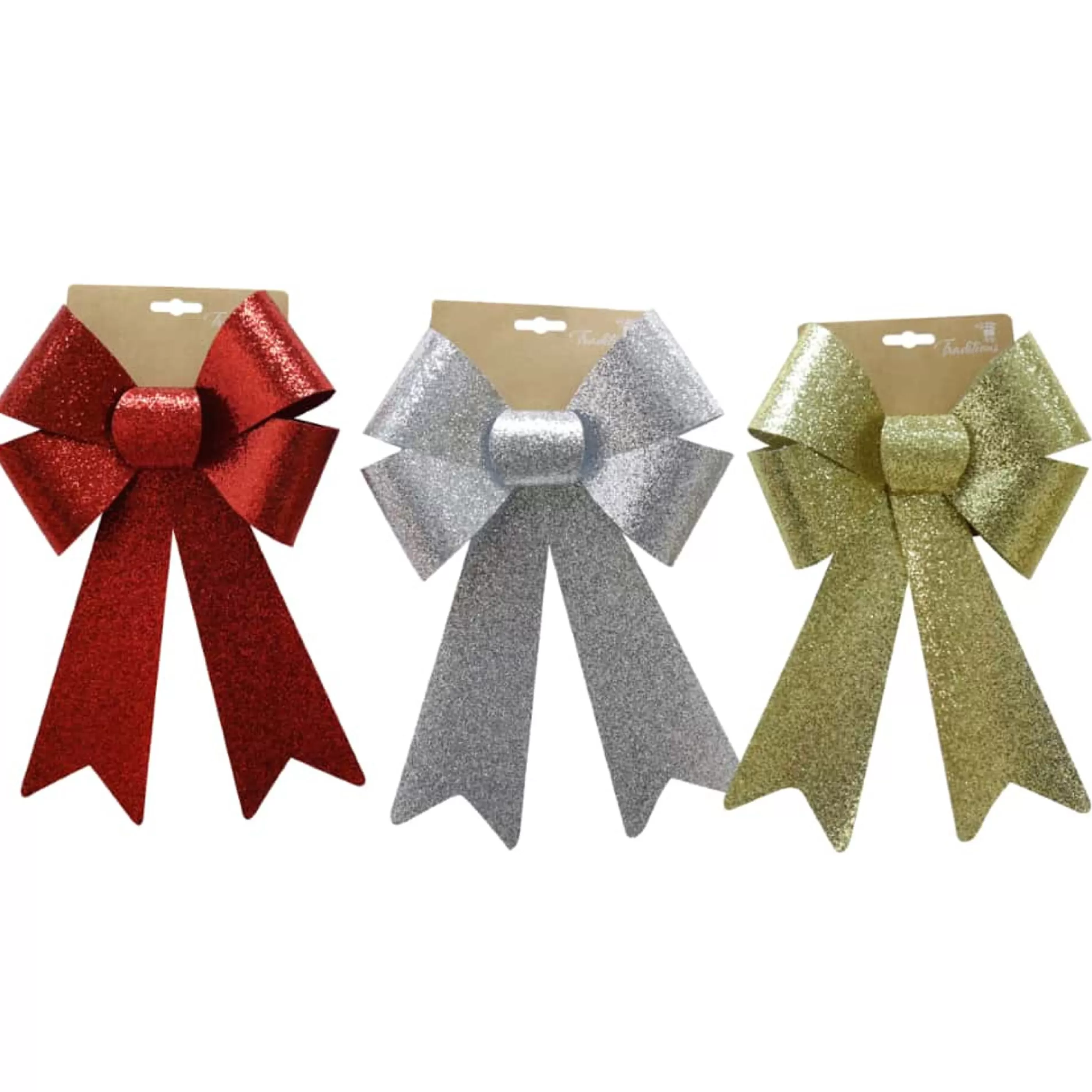 Best Sale * Luxury Glitter Bow (3 Colours) - 35Cm