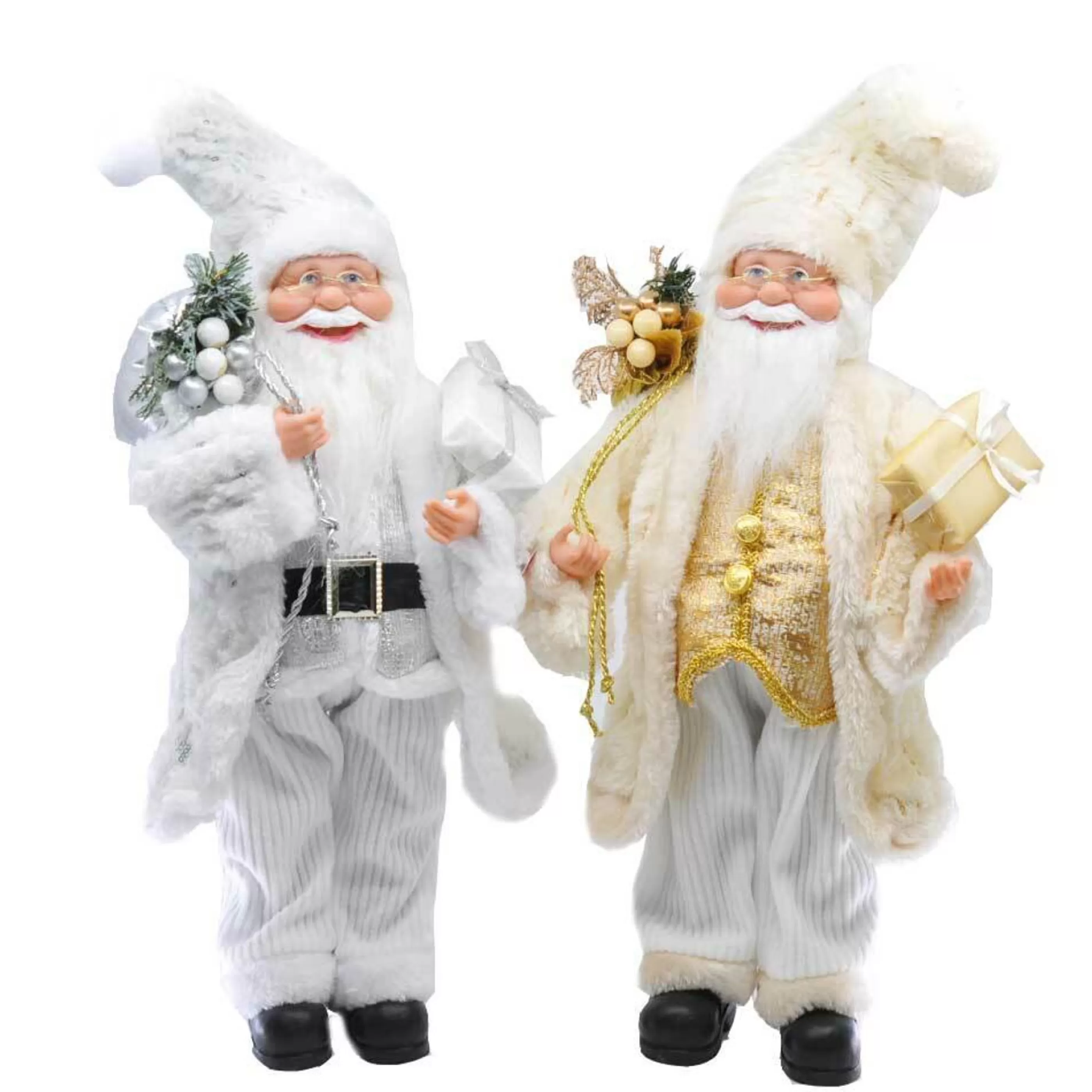 Best * Luxury Metallic Santa Figurine (2 Colours) - 60Cm