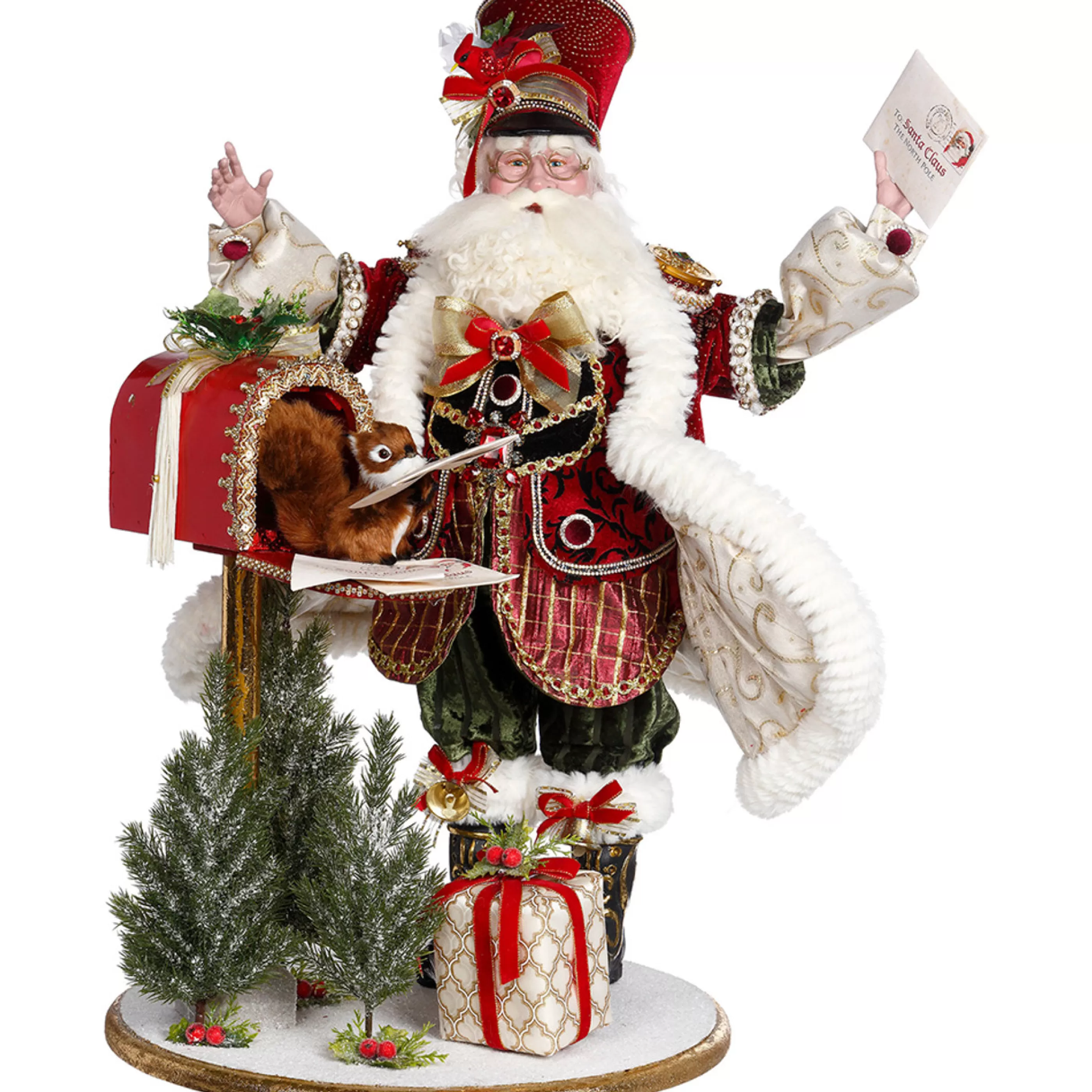 Sale Mark Roberts Mailbox Santa Claus - 66Cm