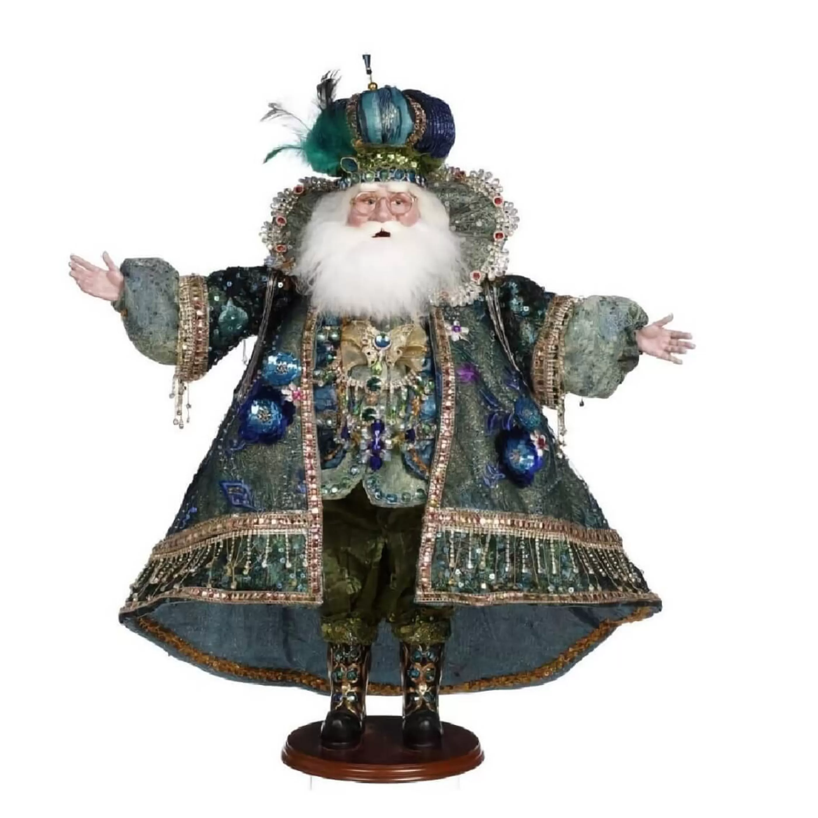 Sale Mark Roberts Proud Peacock Santa - 65.5Cm