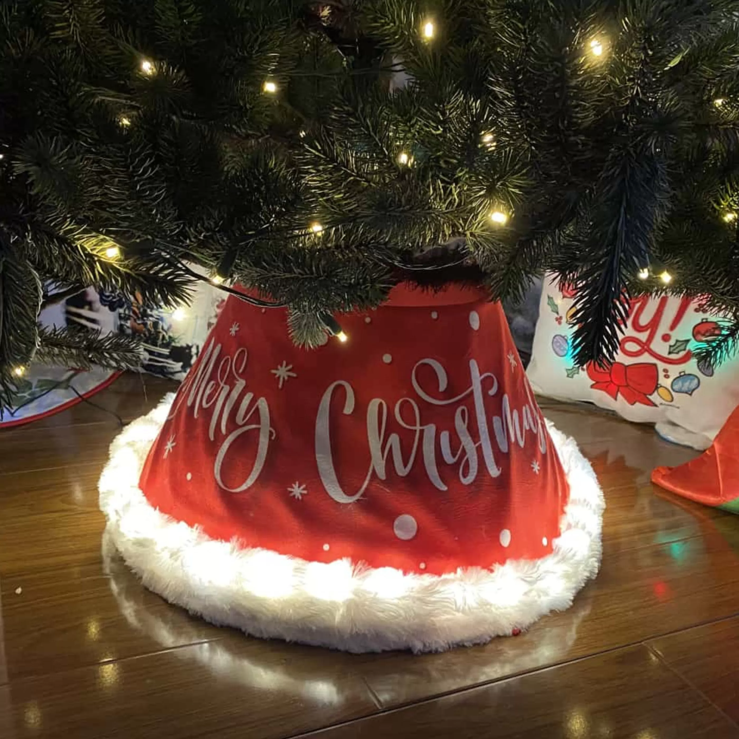 Discount * Merry Christmas Usb Light Up Tree Base - 60Cm