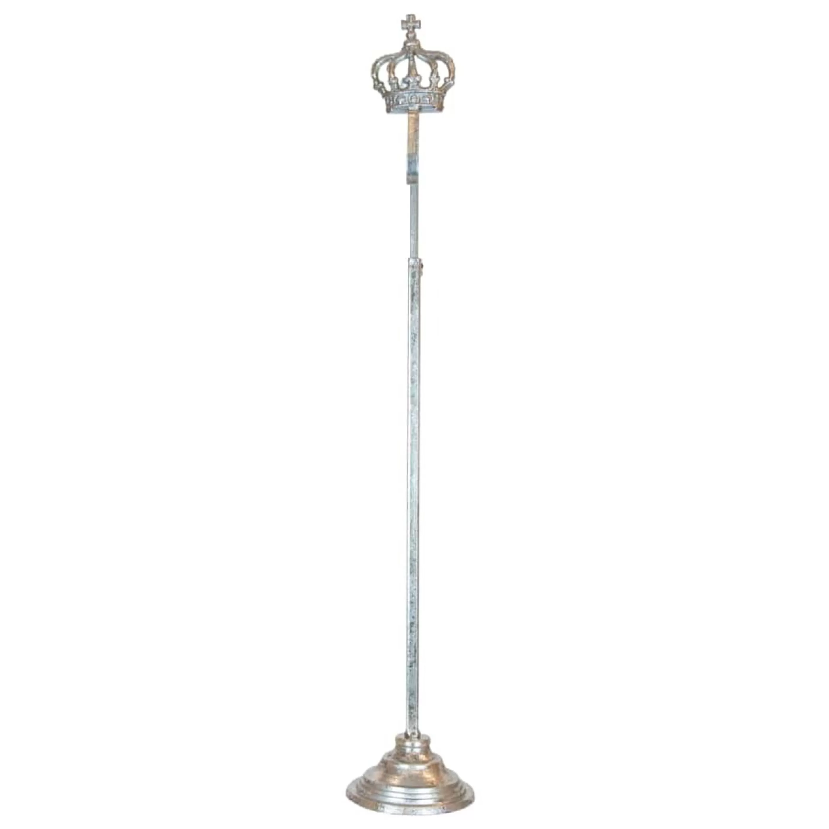 * Wreaths | Metal Crown Design Wreath Stand Silver - 73Cm