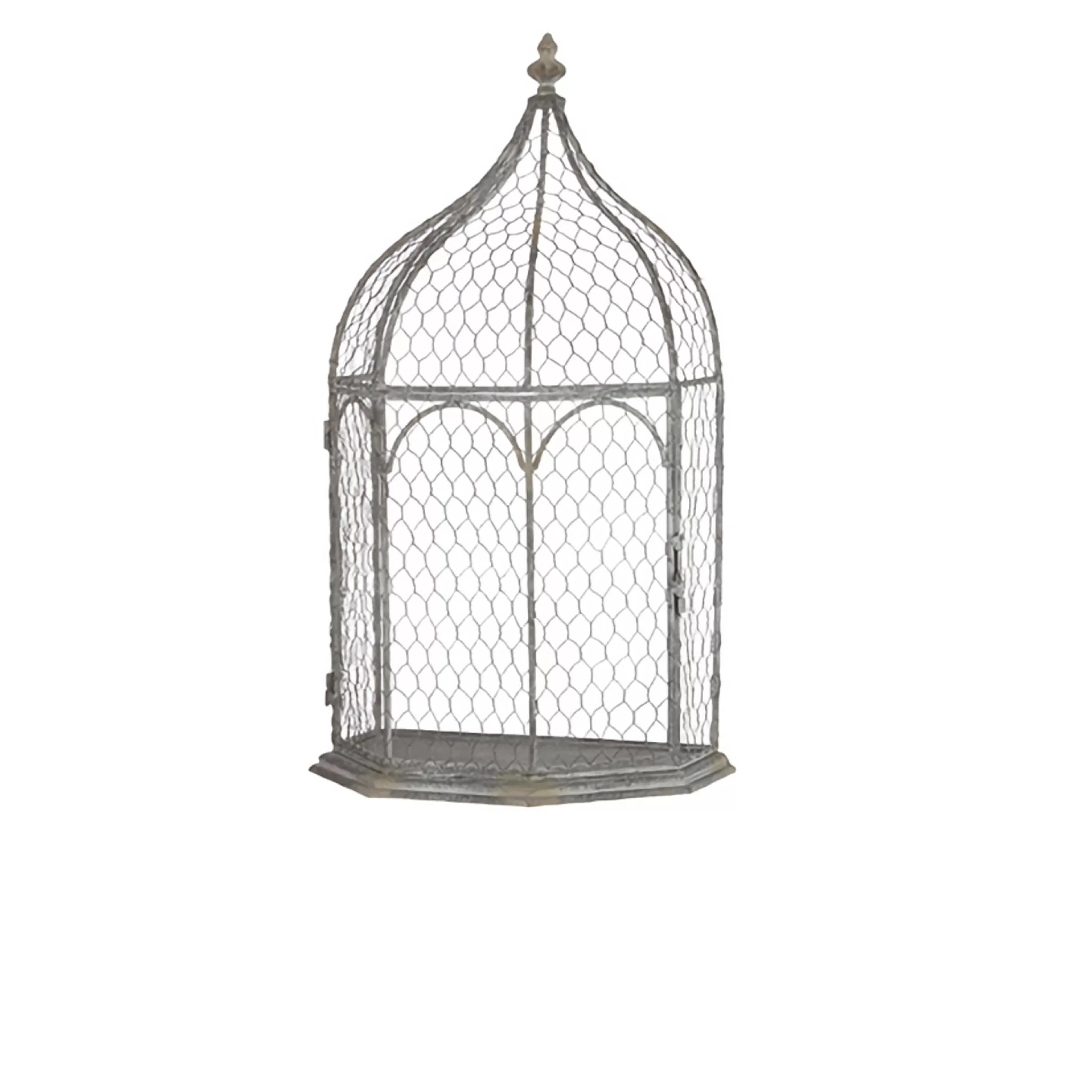 RAZ Imports Table Top Decorations | Metal Half Bird Cage - 50Cm