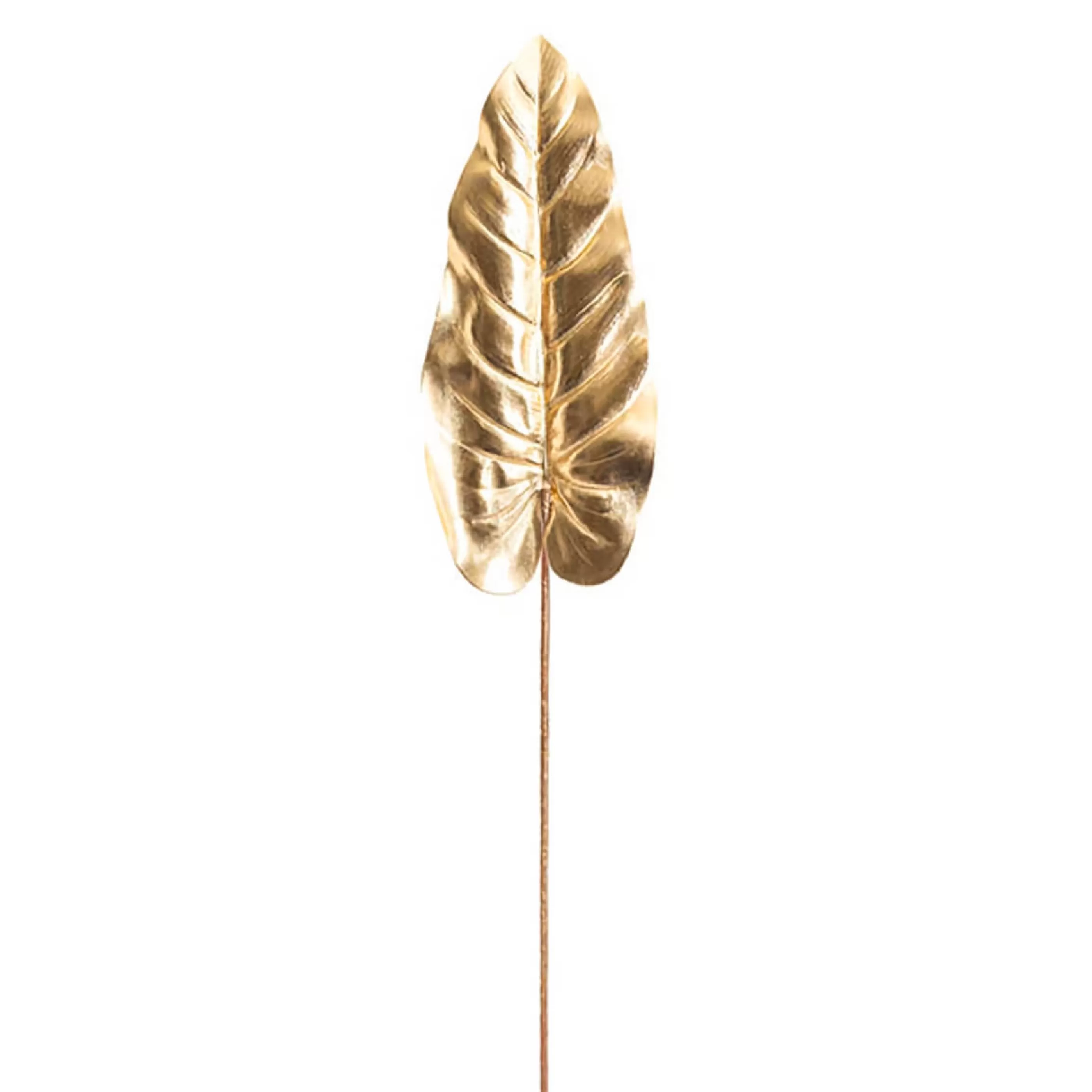 * Floristry | Metallic Gold Monstera Philo Leaf - 84Cm