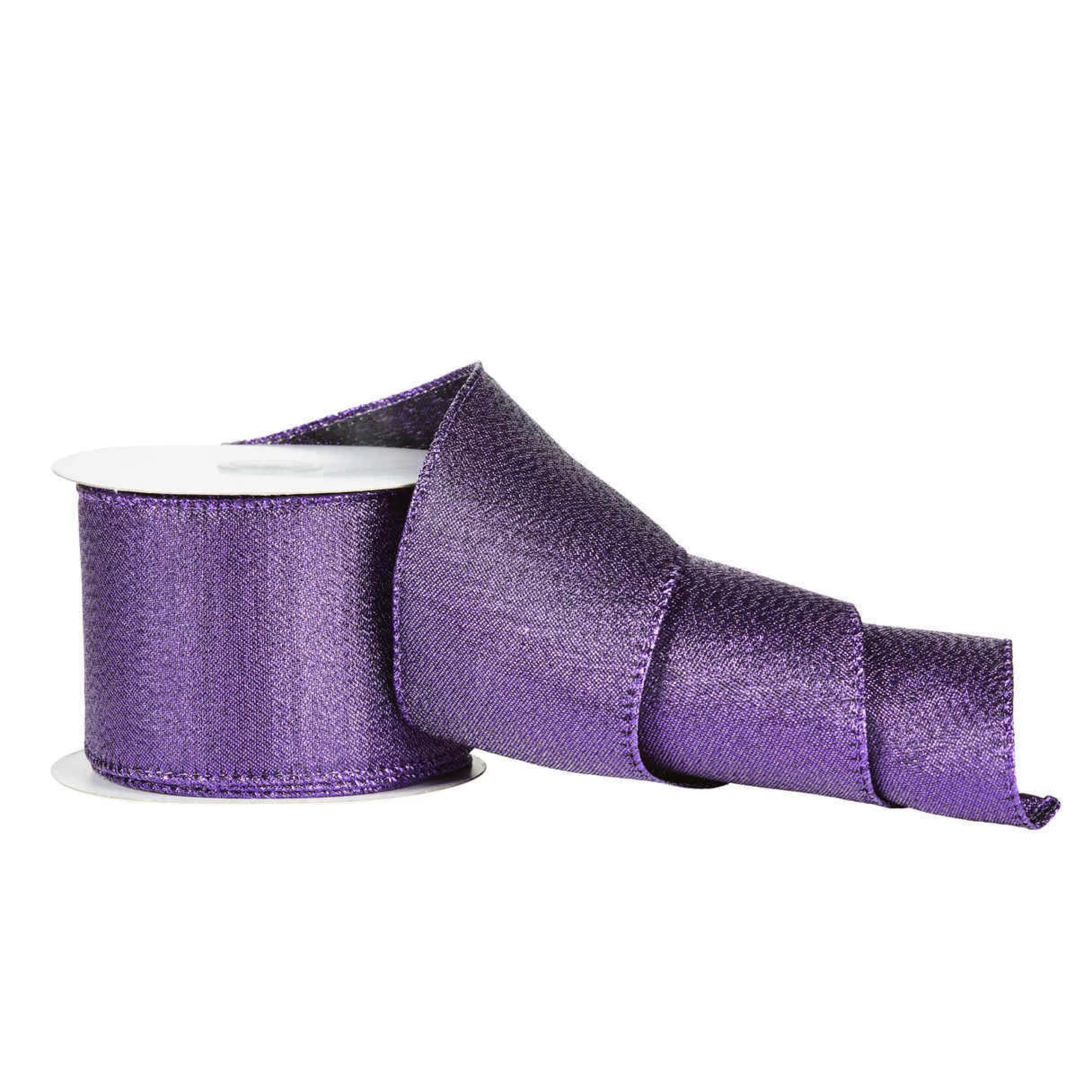 * Christmas Ribbon & Bows | Metallic Purple Ribbon - 10M