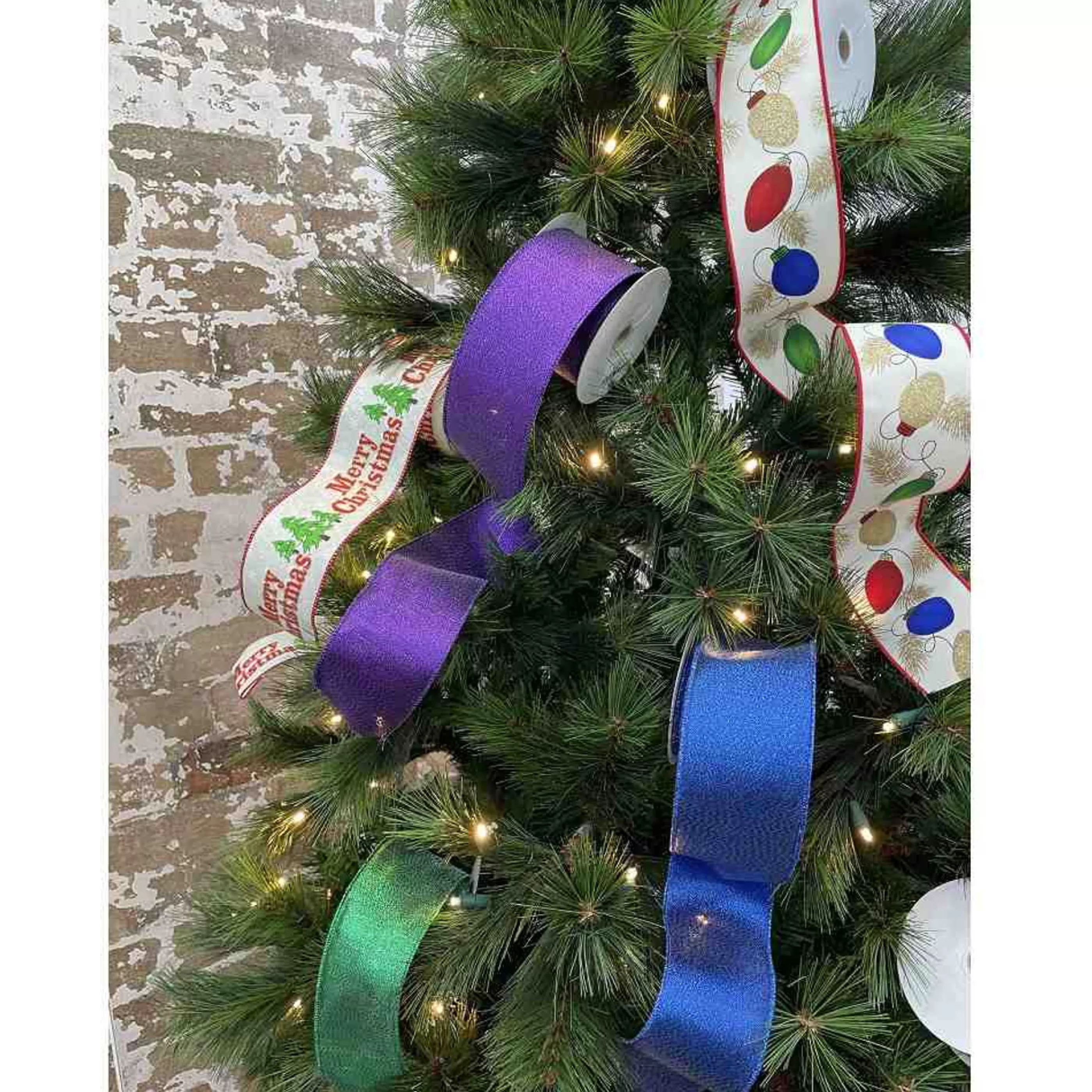 * Christmas Ribbon & Bows | Metallic Purple Ribbon - 10M