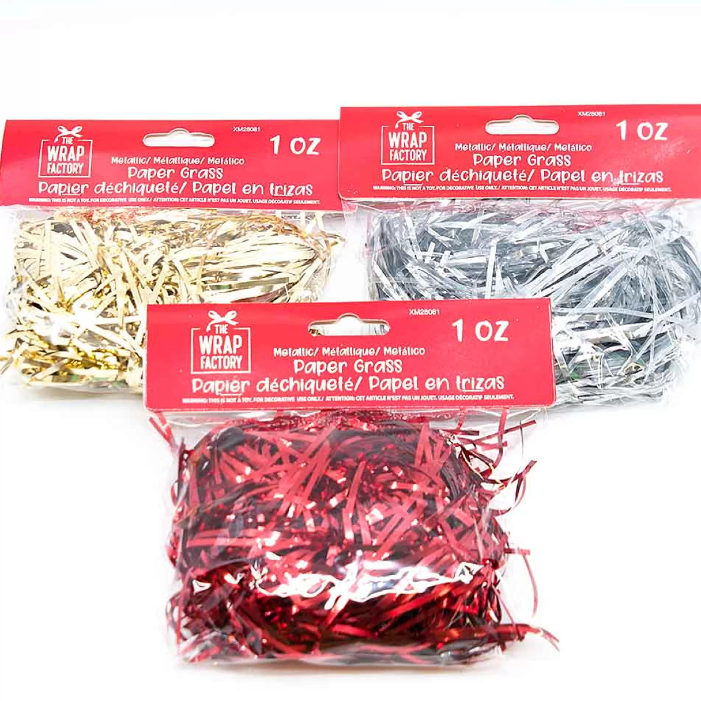 New * Metallic Shred Paper (3 Colours) - 2.5Mm