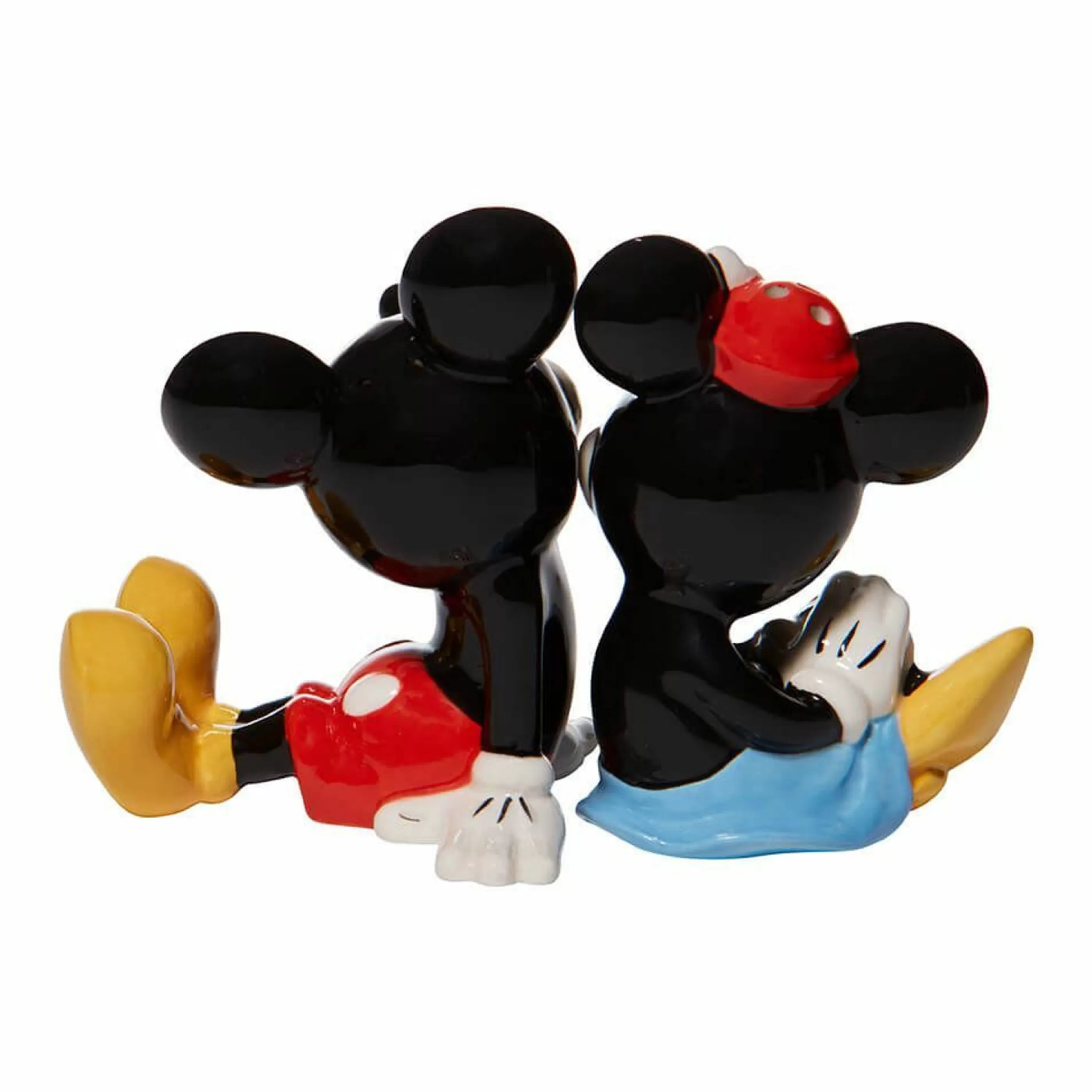 Disney Christmas Decorations Table Top Decorations | Mickey And Minnie Salt And Pepper Shaker Set - 9Cm