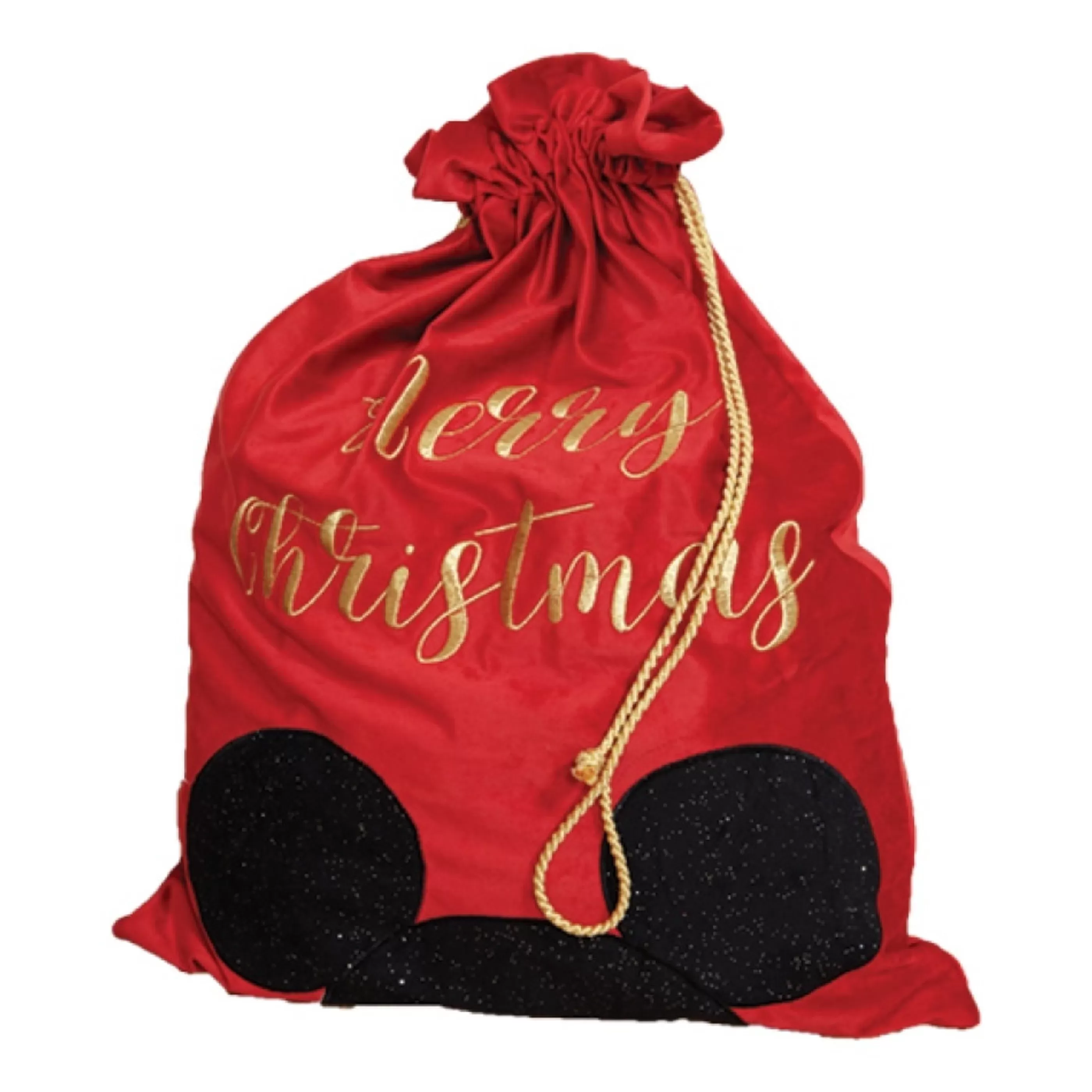 Best Sale Disney Christmas Decorations Mickey Merry Xmas Velvet Gift Sack - 58.5Cm