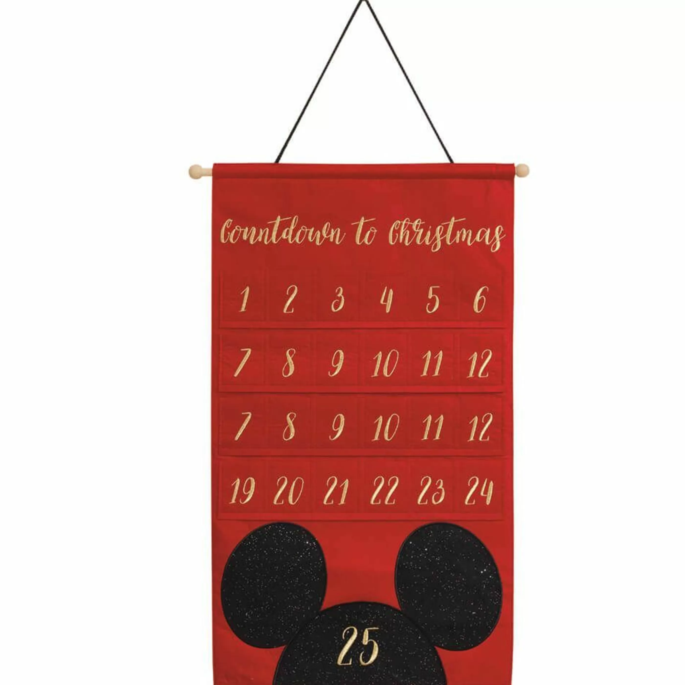 Discount Disney Christmas Decorations Mickey Mouse Fabric Advent Calendar - 82Cm