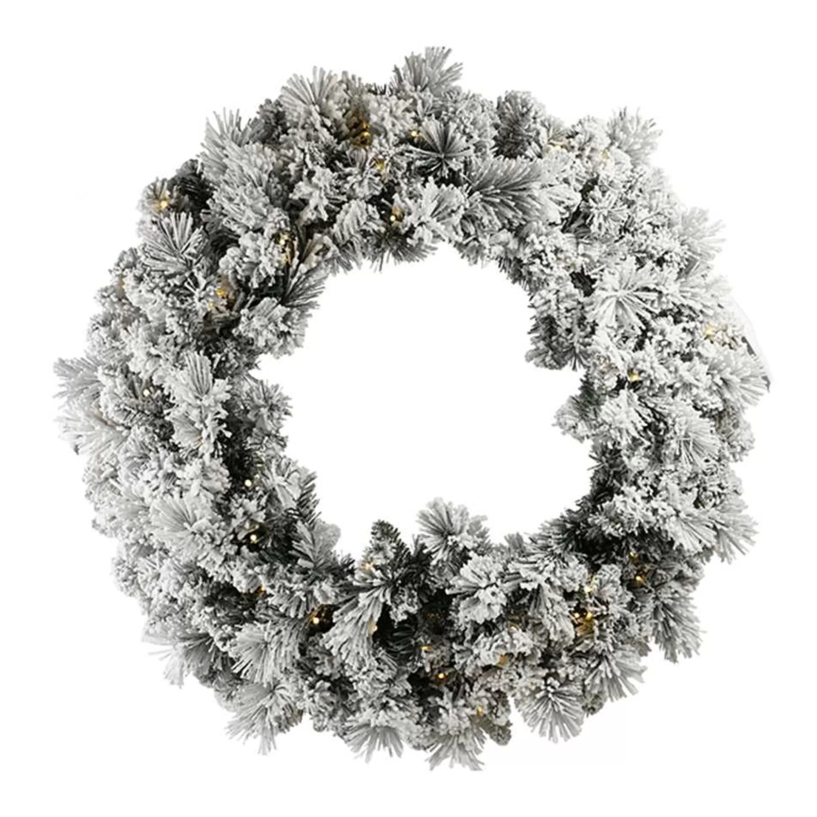 * Wreaths | Montana Green Wreath Prelit (100 Led) - 90Cm