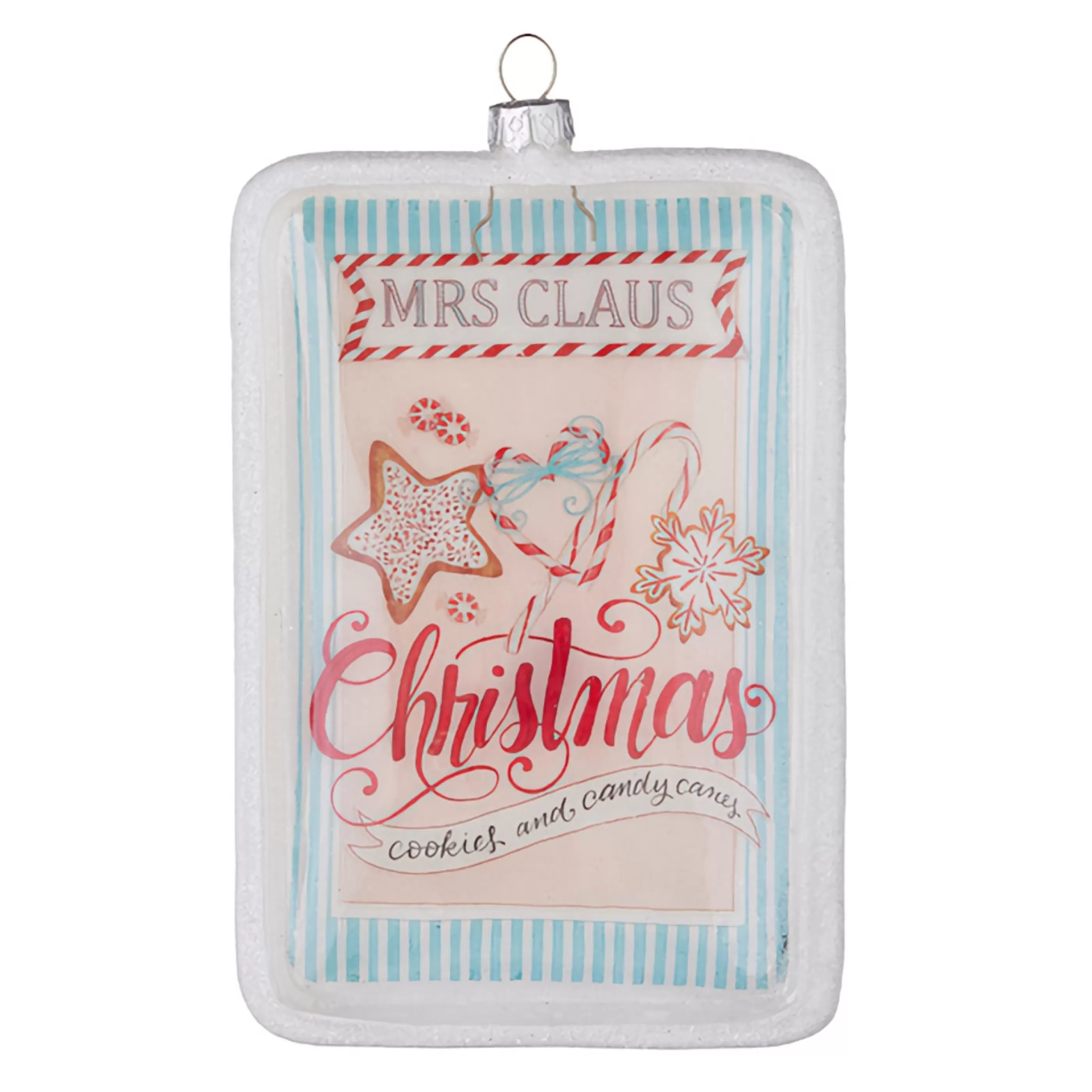 RAZ Imports Hanging Christmas Ornaments | Mrs Claus Christmas Disc Ornament - 16Cm