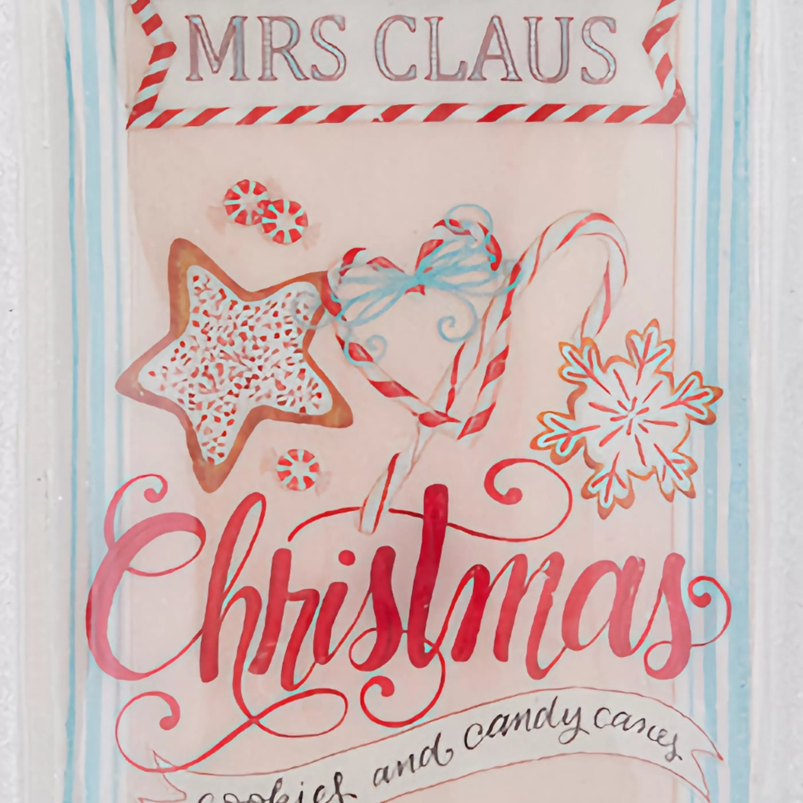 RAZ Imports Hanging Christmas Ornaments | Mrs Claus Christmas Disc Ornament - 16Cm