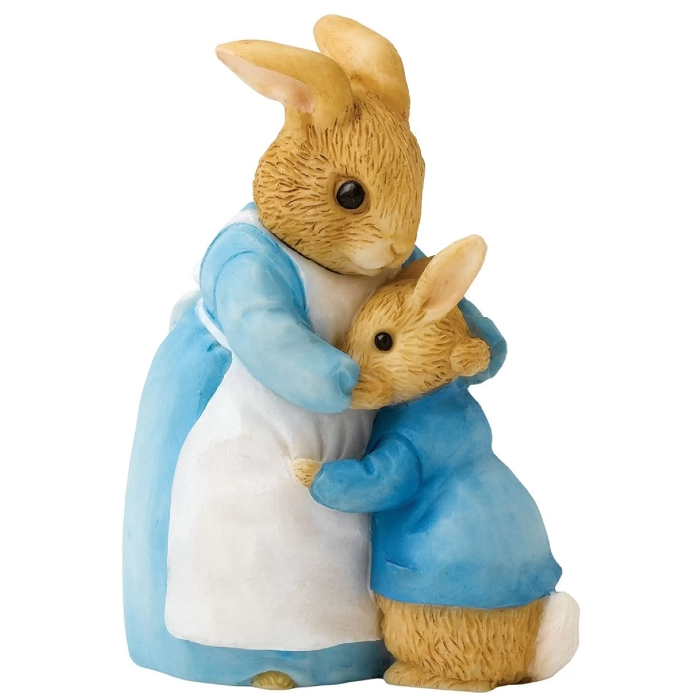 Beatrix Potter - Peter Rabbit Table Top Decorations | Mrs Rabbit And Peter Figurine - 7.5Cm