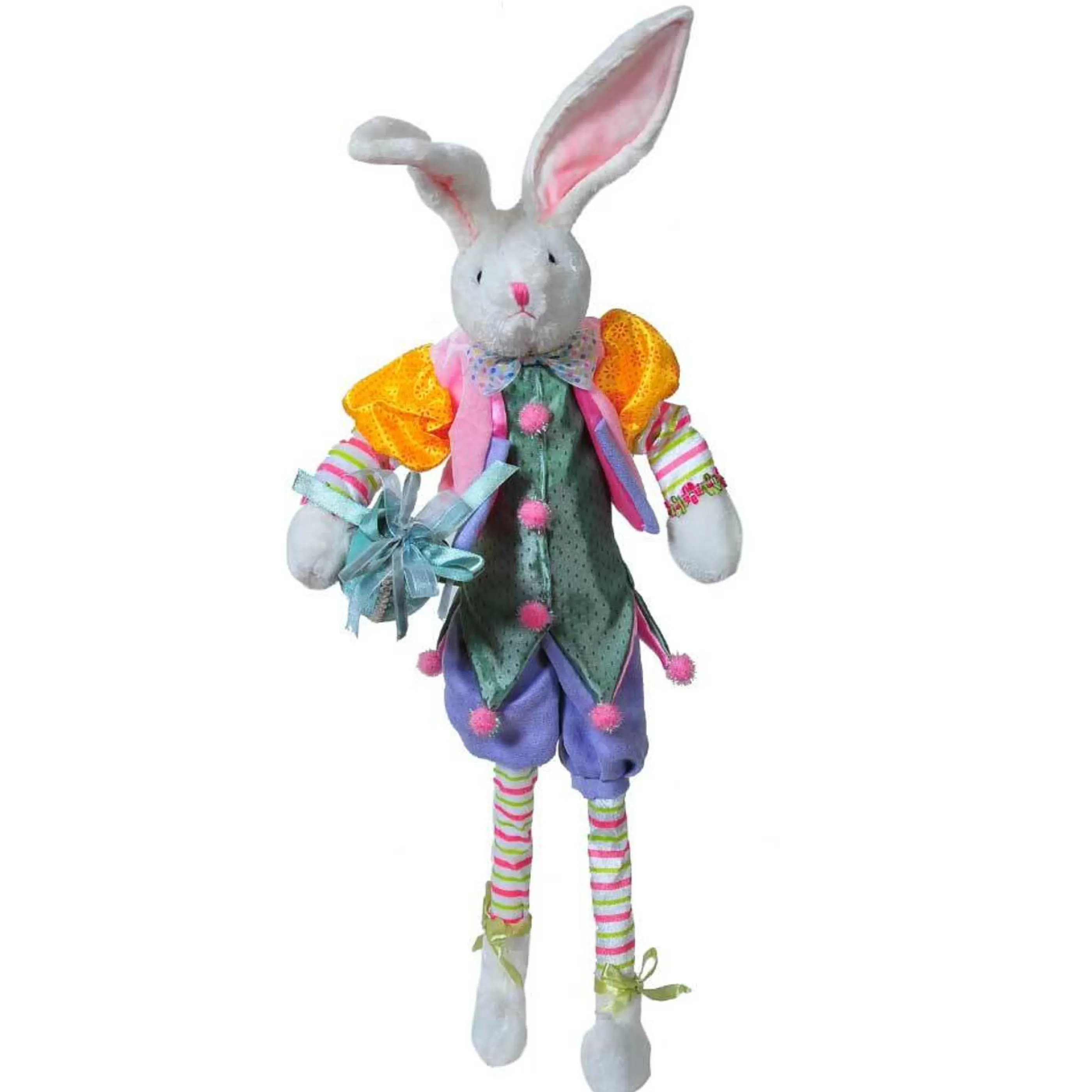 Best Sale RAZ Imports Multicolour Easter Bunny With Egg (2 Styles) - 76Cm