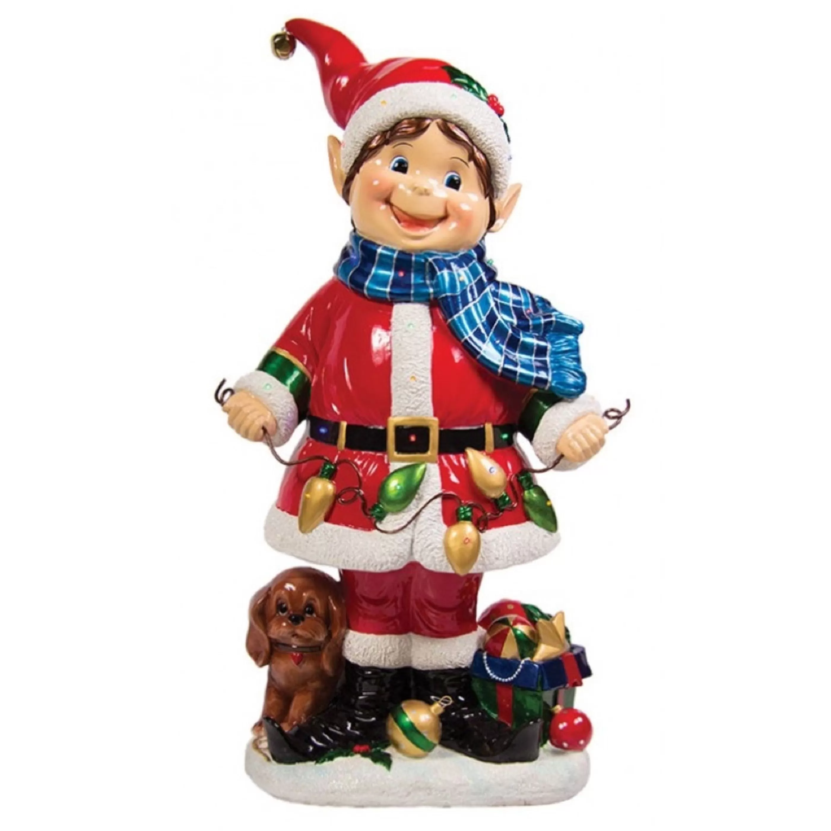 Cheap * Multicoloured Elf Figurine With Light Up Leds - 94Cm