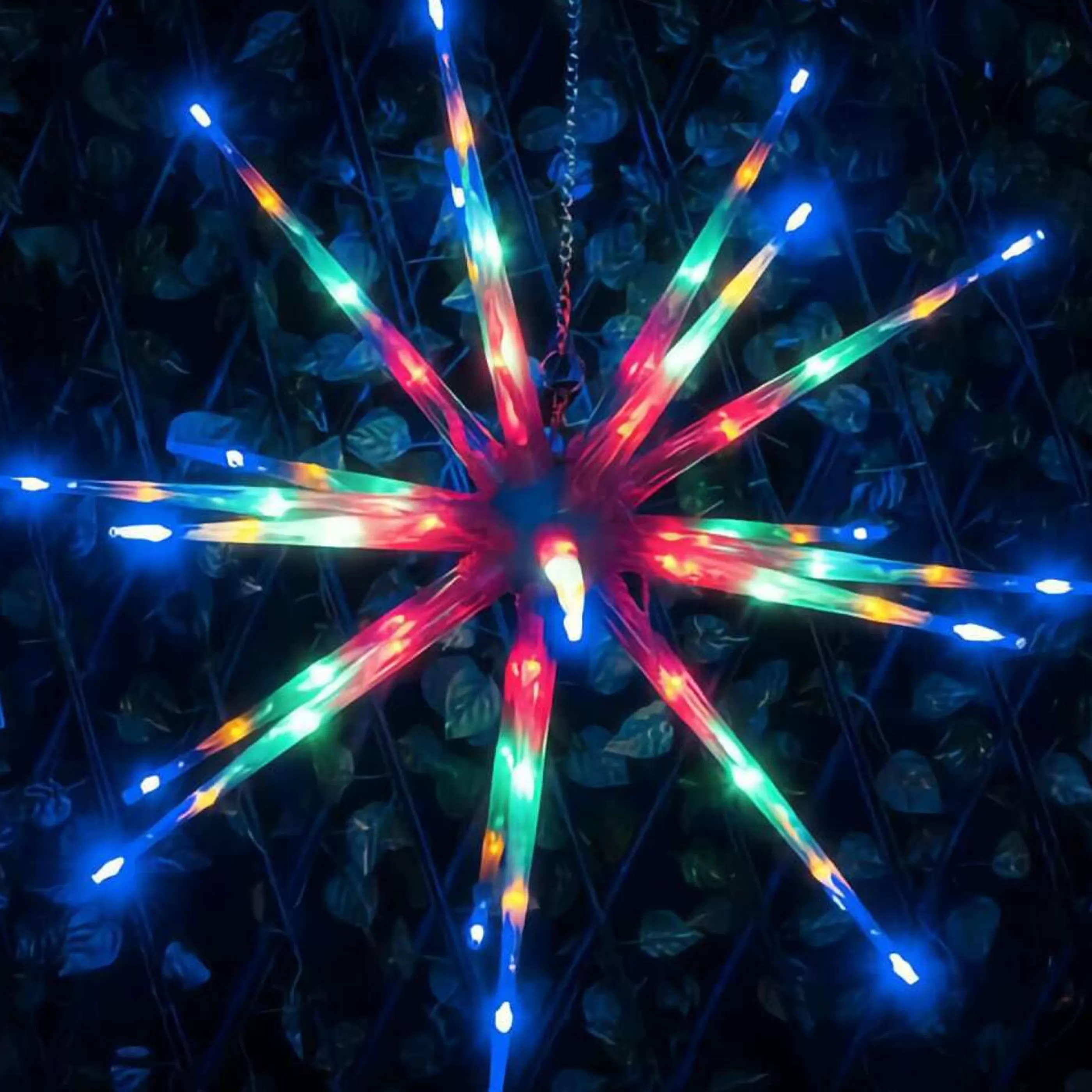 New * Multicoloured Meteor With 80 Light Up Leds - 60Cm