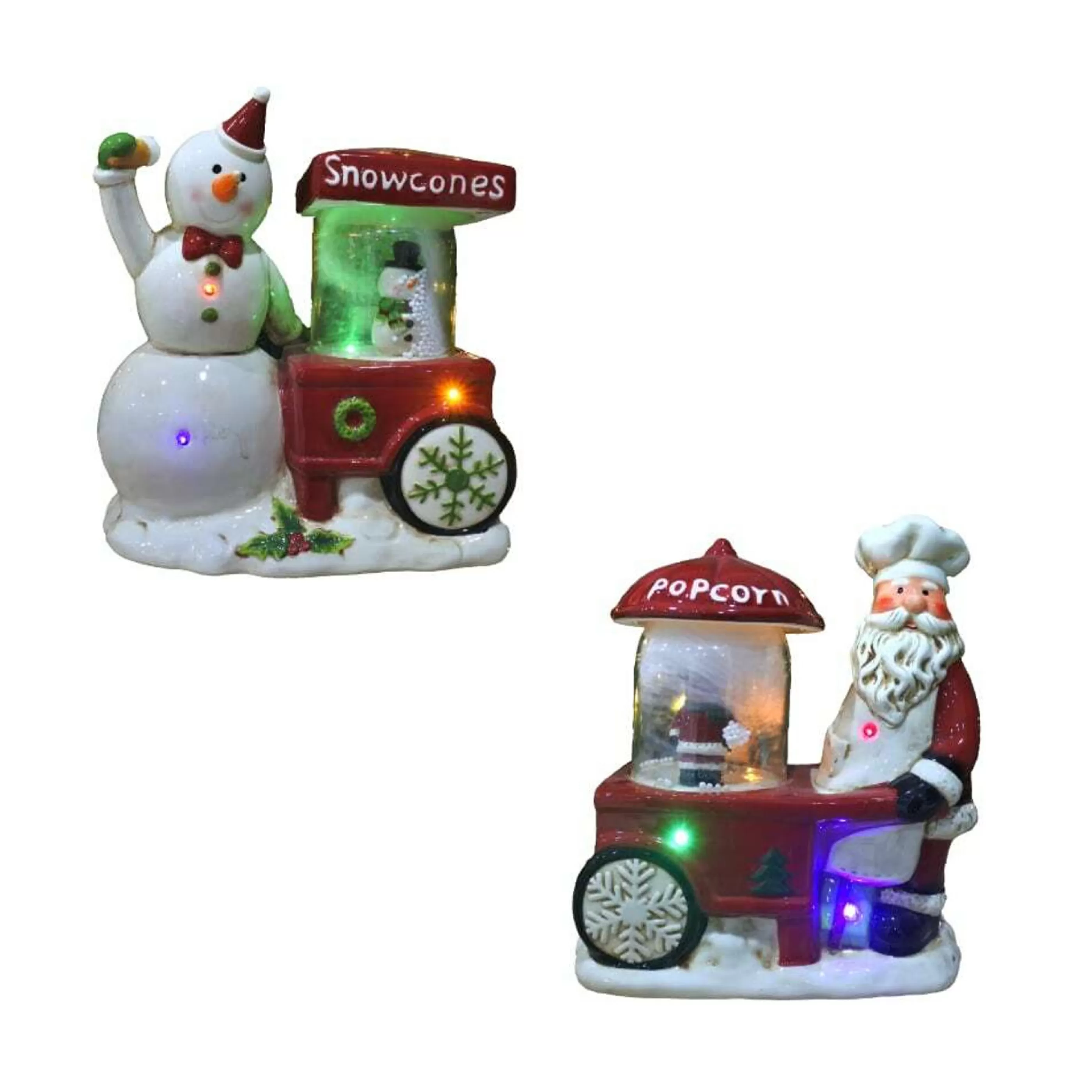 Best * Musical Snow Cone Popcorn Santa Claus