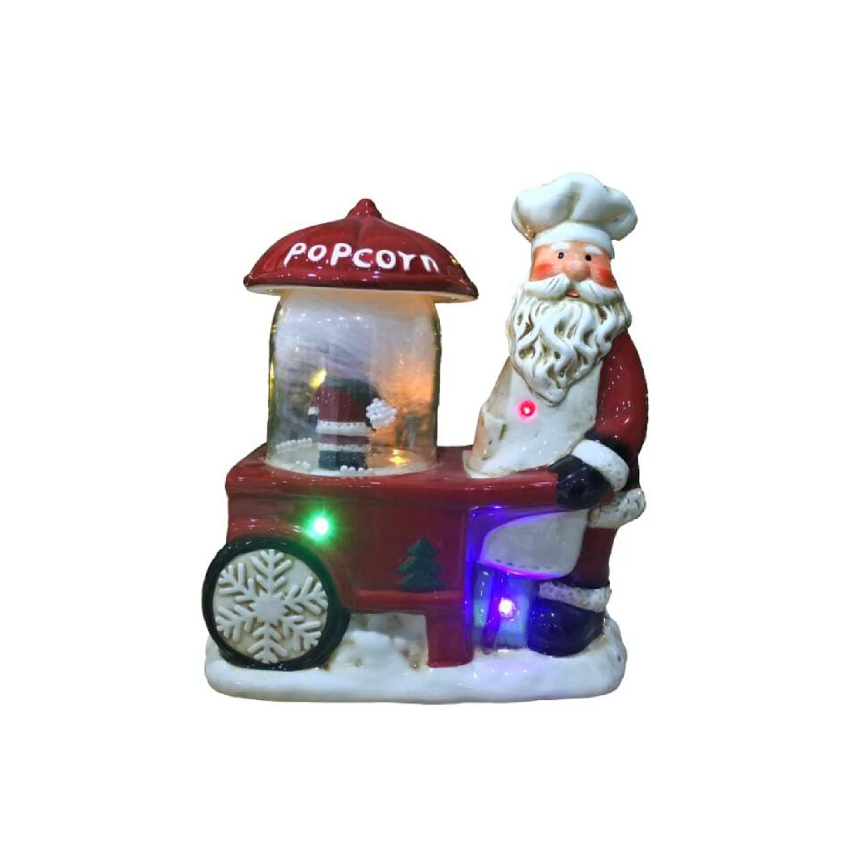 Best * Musical Snow Cone Popcorn Santa Claus