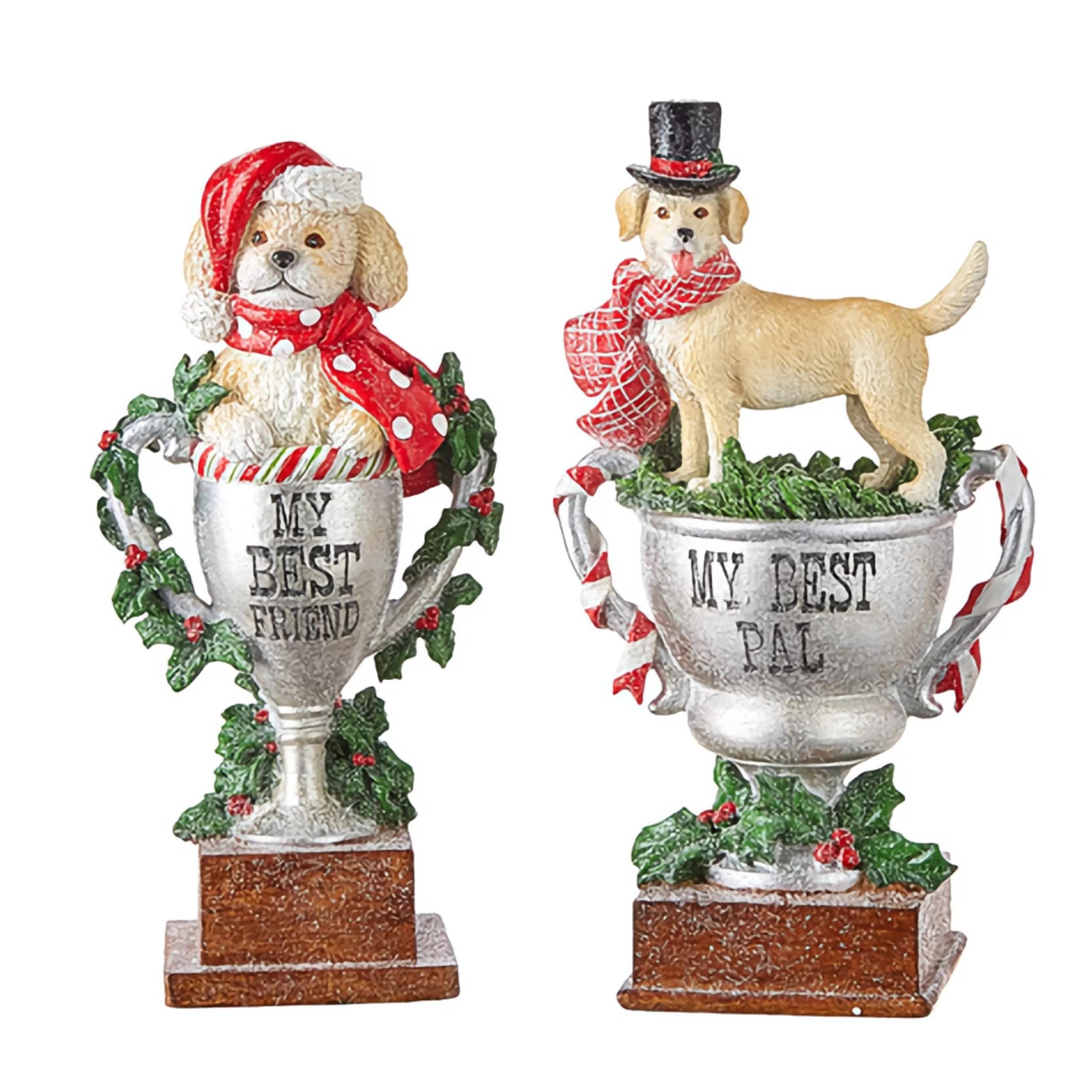 RAZ Imports Table Top Decorations | My Best Dog Trophy (2 Styles) - 17.5Cm