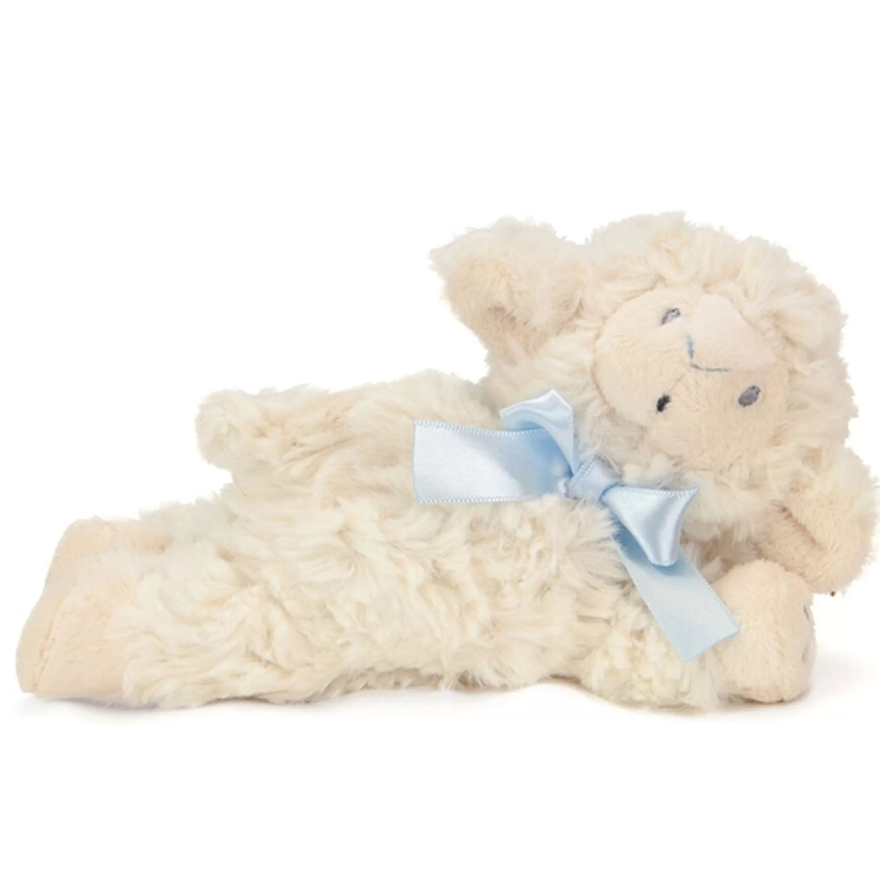 Celebration Crackers Baby's First Christmas | Nat And Jules Blue Lamb Rattle - 15Cm