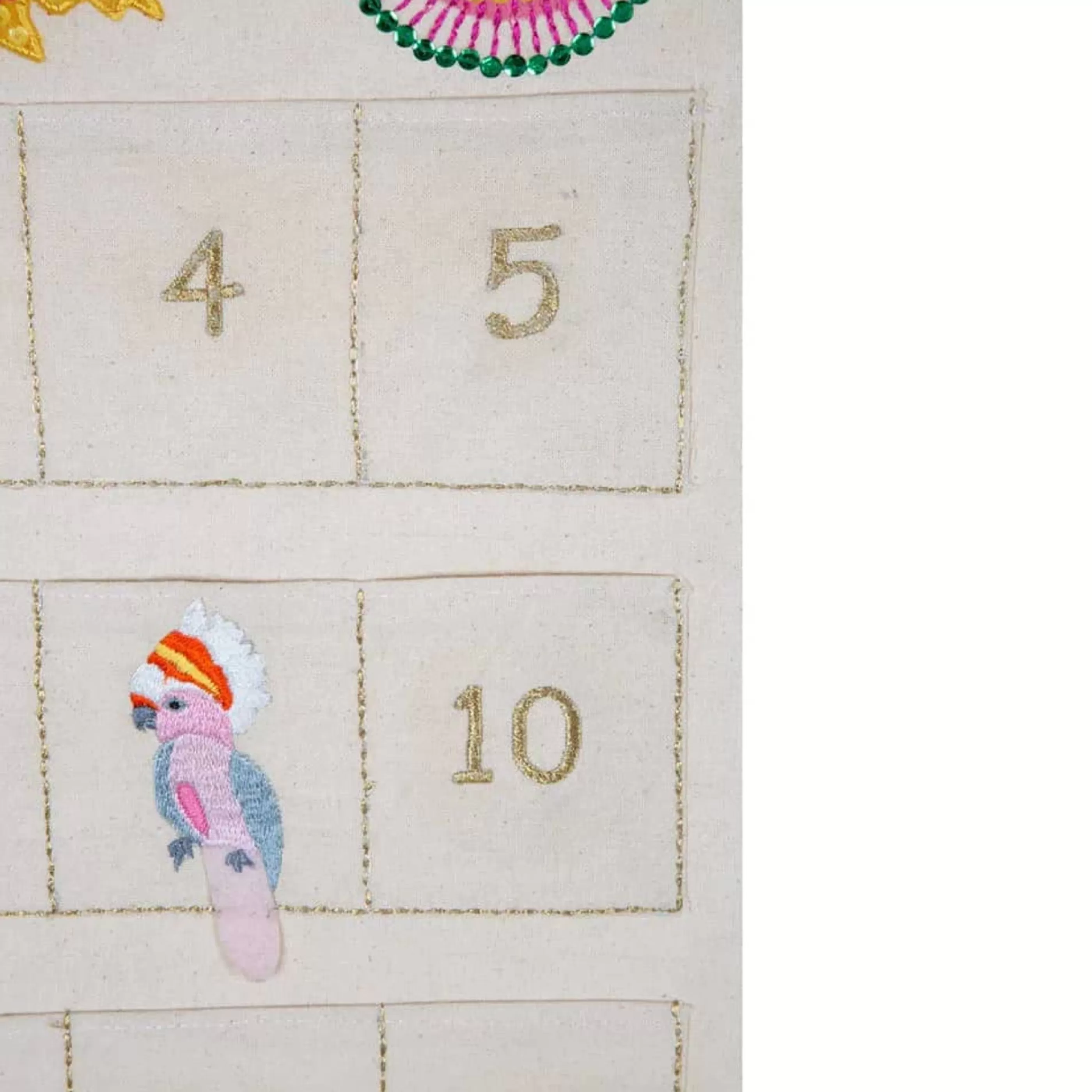 * Australian Decorations | Native Australian Applique Advent Christmas Calendar - 70Cm