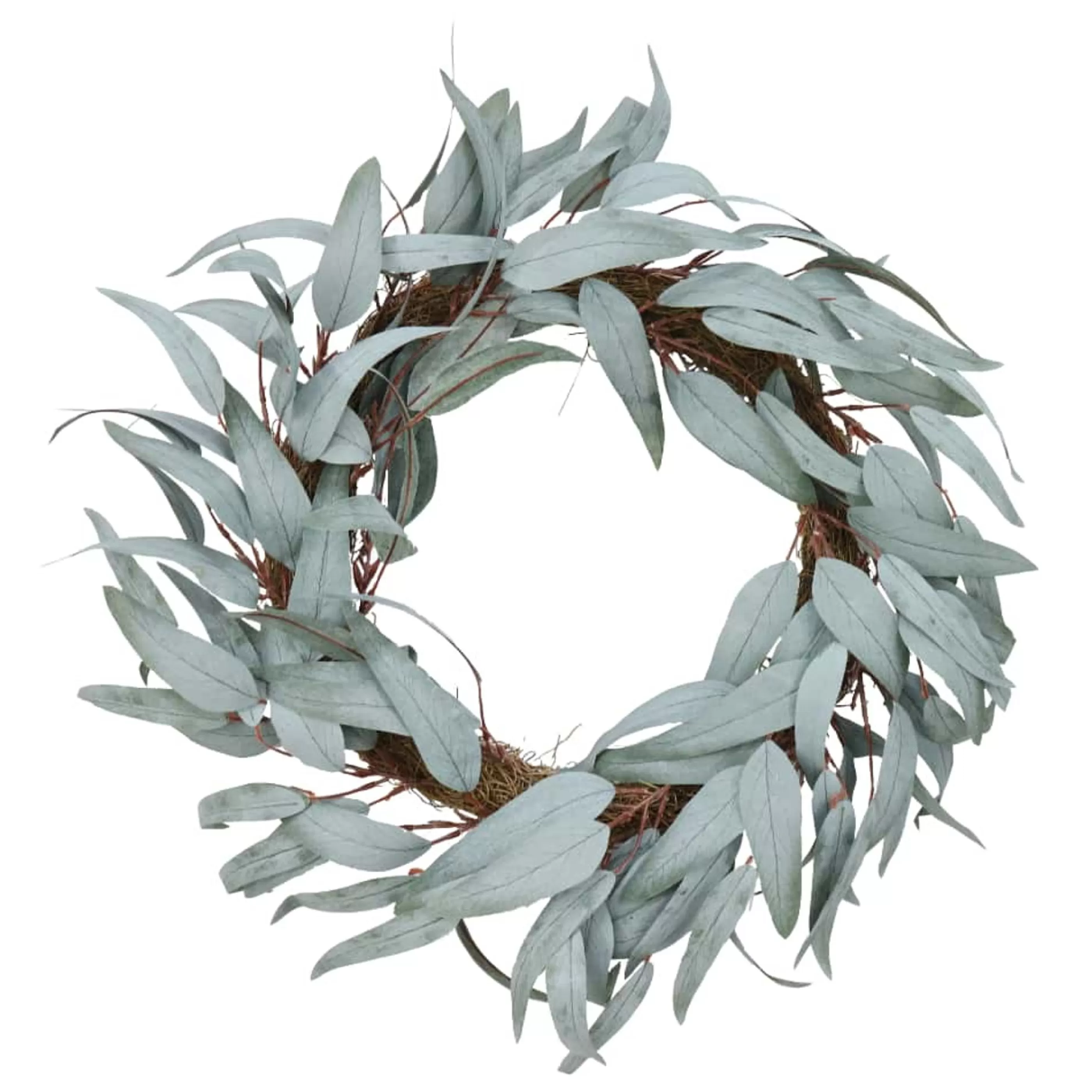 * Wreaths | Native Blue Gum Matte Leaf Wreath - 55Cm