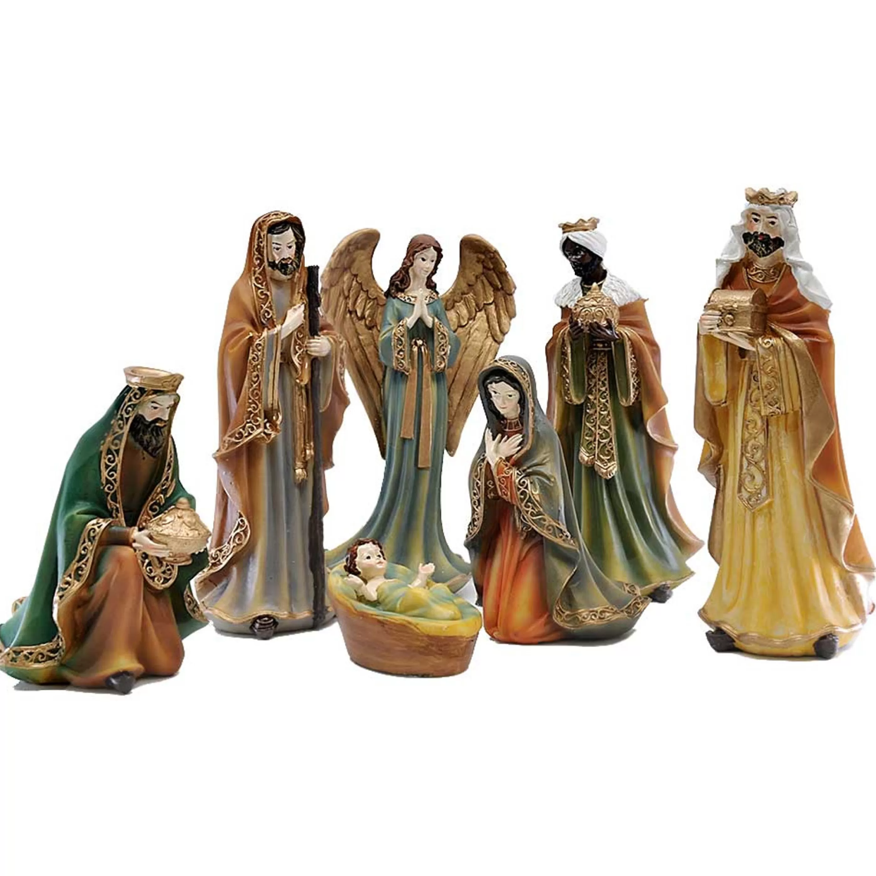 * Table Top Decorations | Nativity Multicolour (Set Of 7)