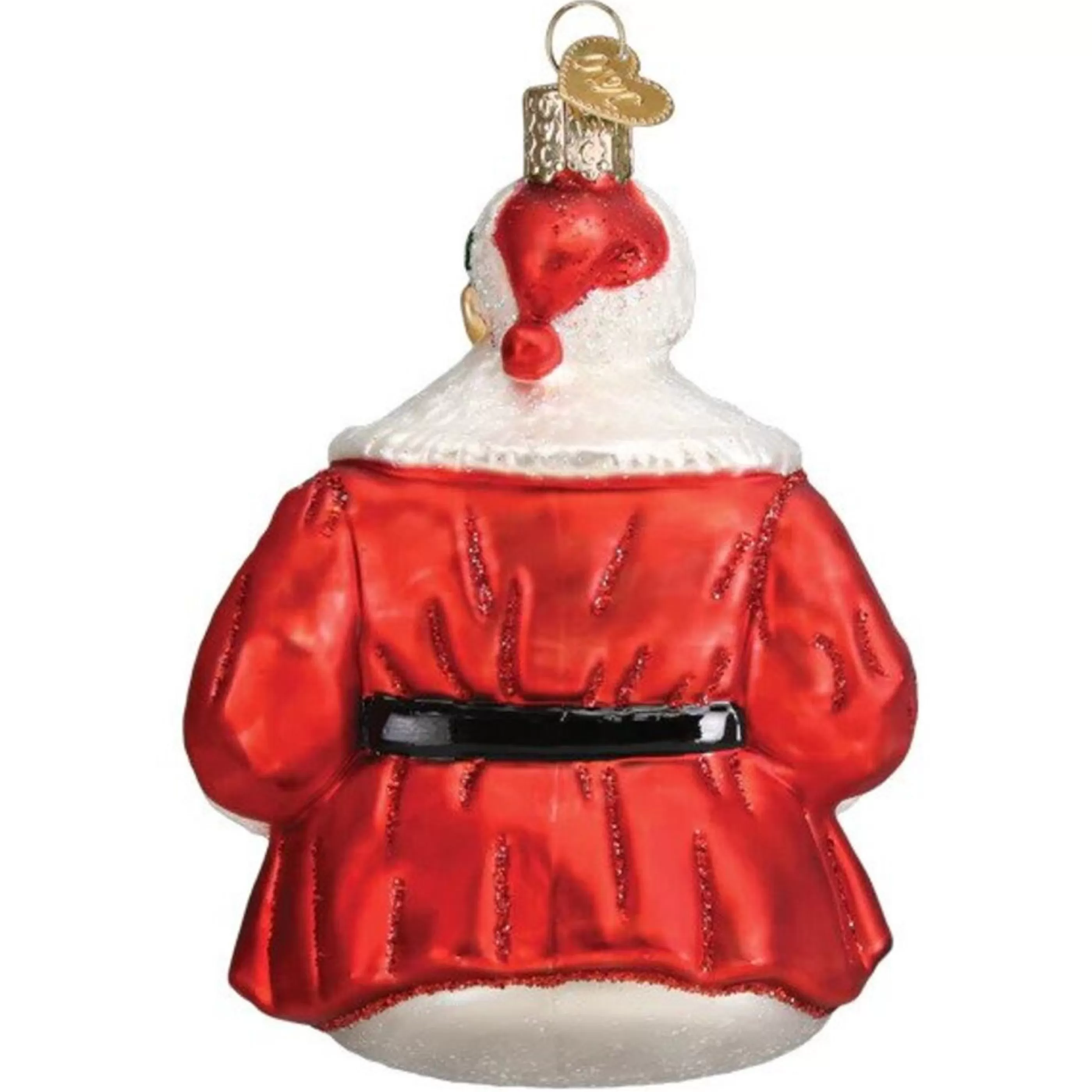 Olde English Crackers Glass Ornaments | Norman Rockwell Iconic Santa Glass Ornament - 11.5Cm