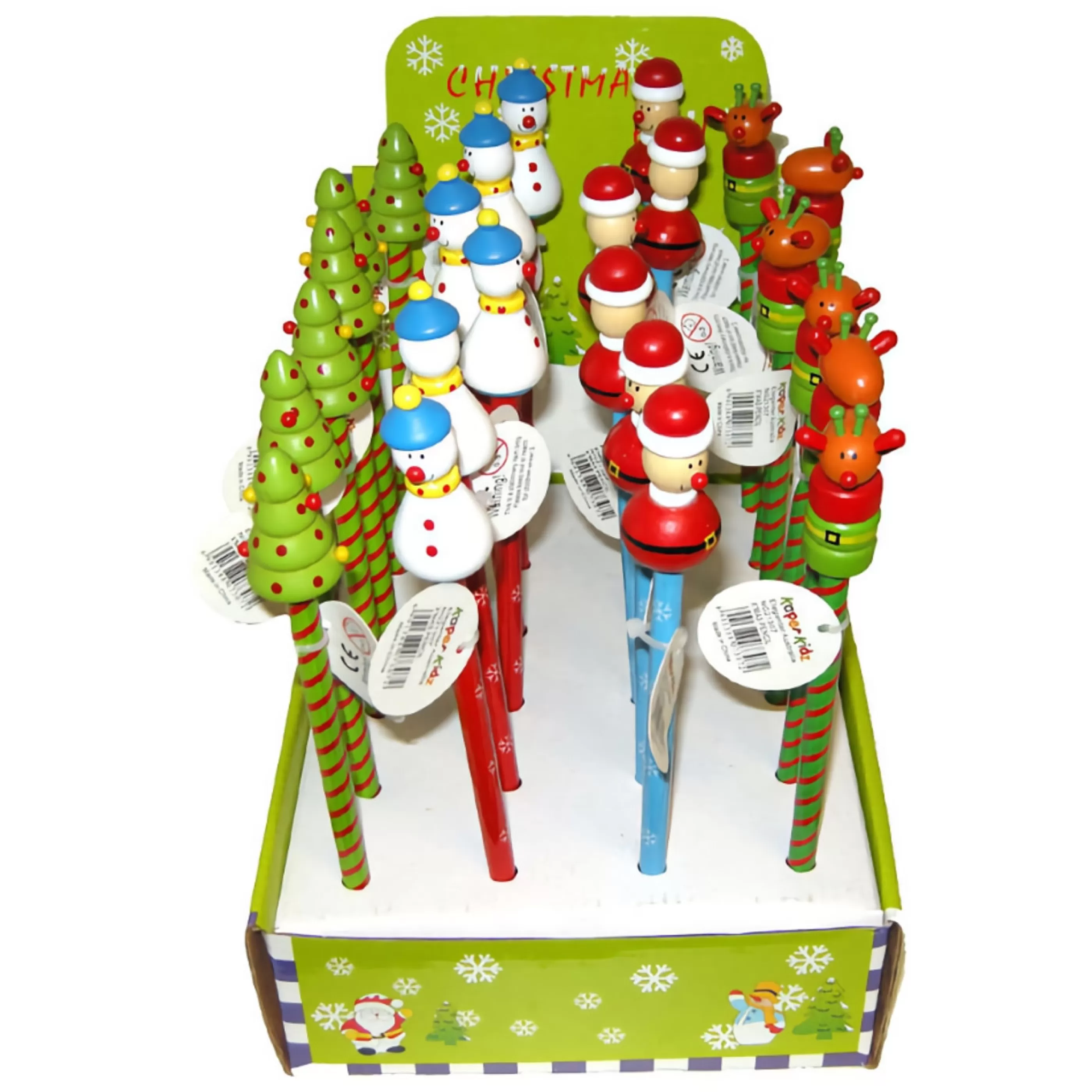 Hot * Novelty Festive Christmas Pencil (4 Styles) - 21Cm