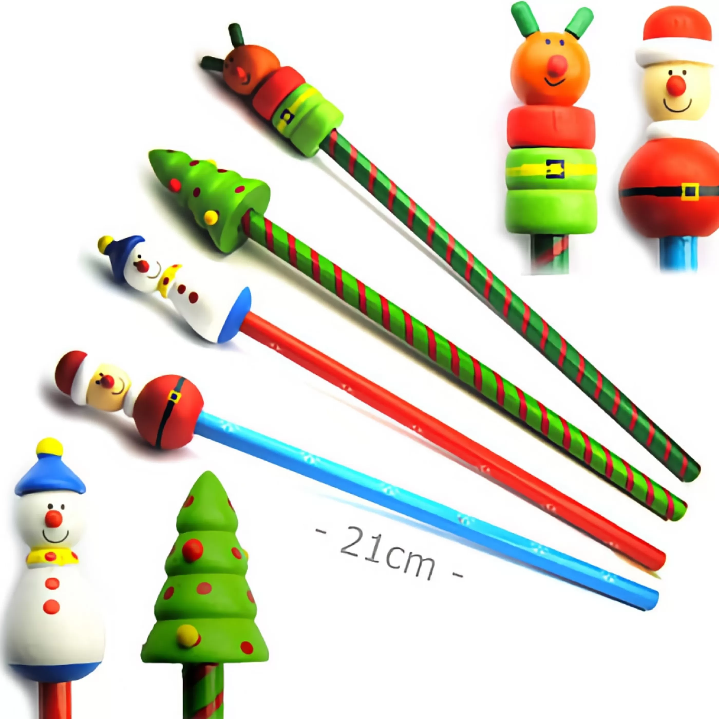 Hot * Novelty Festive Christmas Pencil (4 Styles) - 21Cm