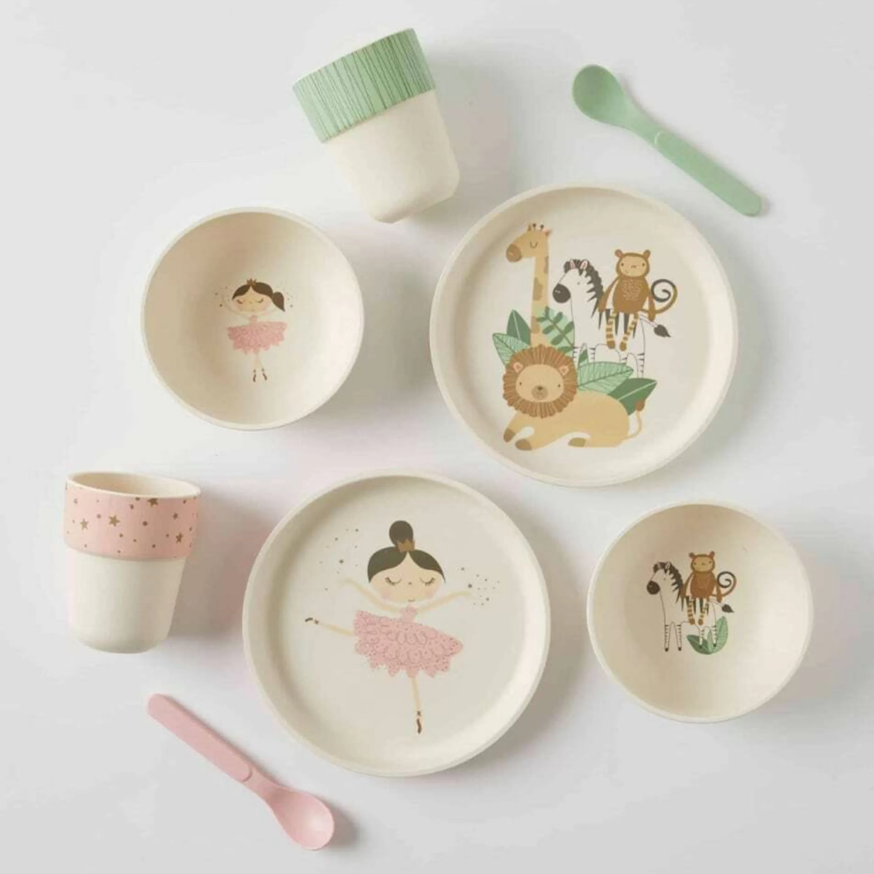 * Baby's First Christmas | Novelty Kids Bamboo Dinner Set (2 Styles) - 17.5Cm