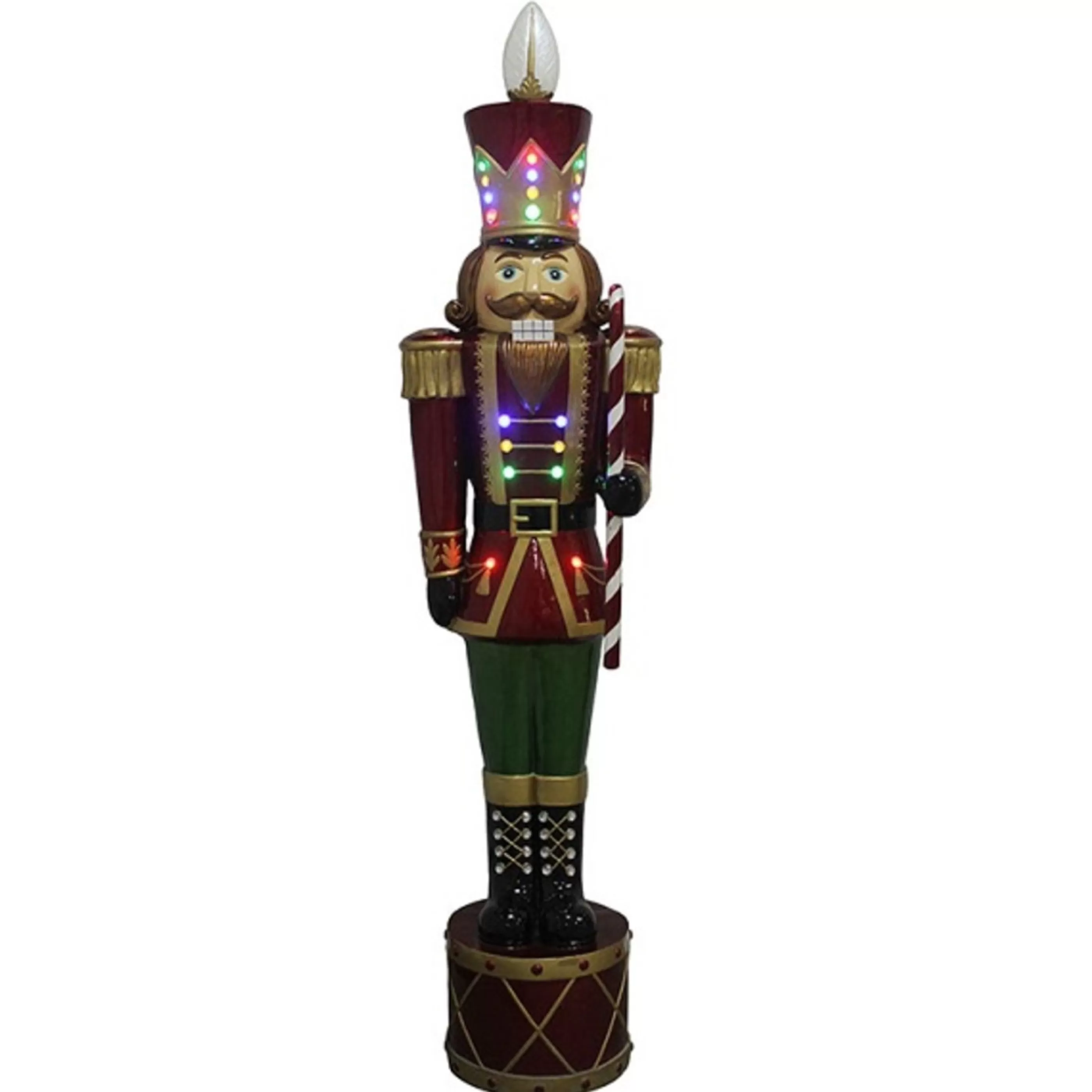 Clearance * Nutcracker With Led Multicolour Lights - 152Cm