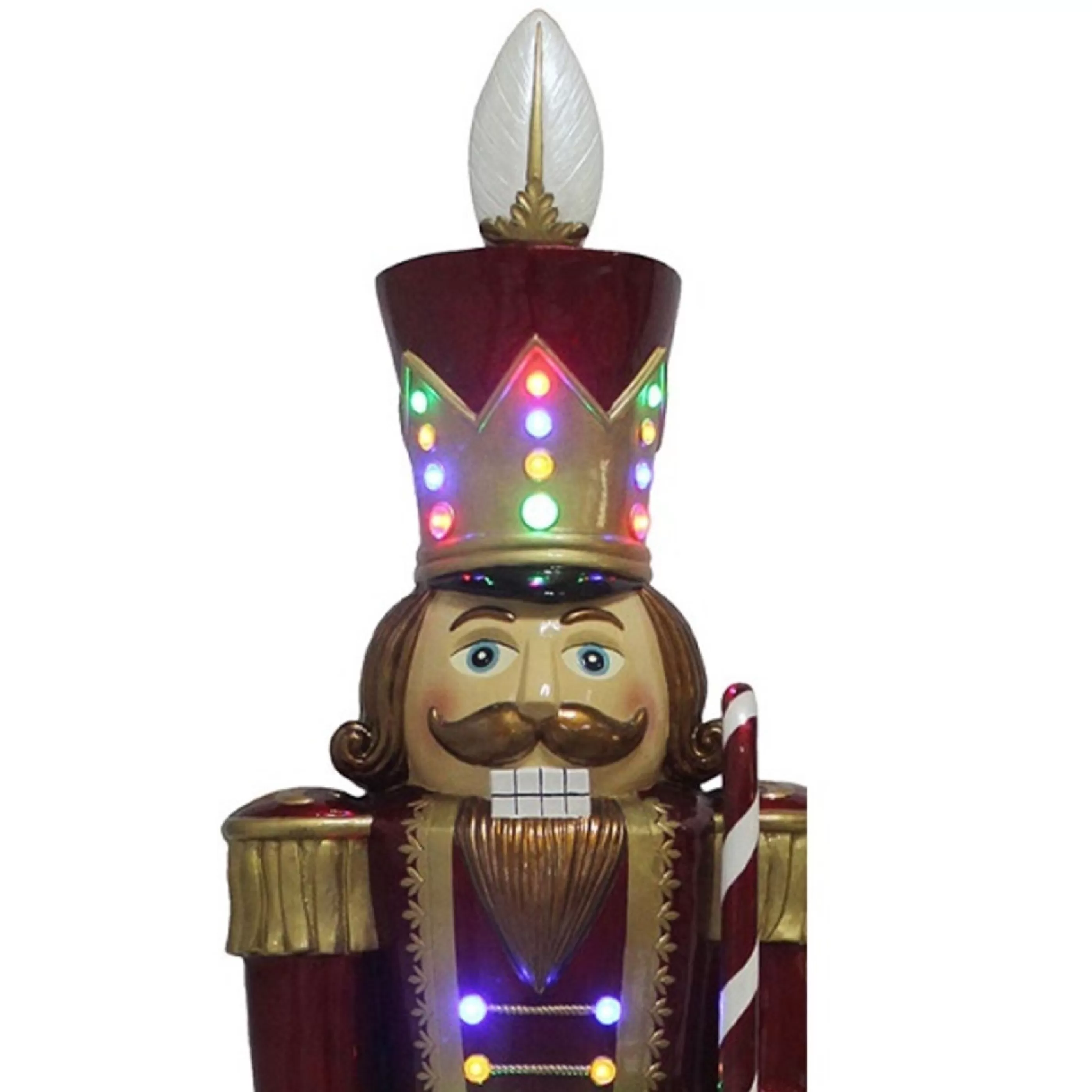 Clearance * Nutcracker With Led Multicolour Lights - 152Cm