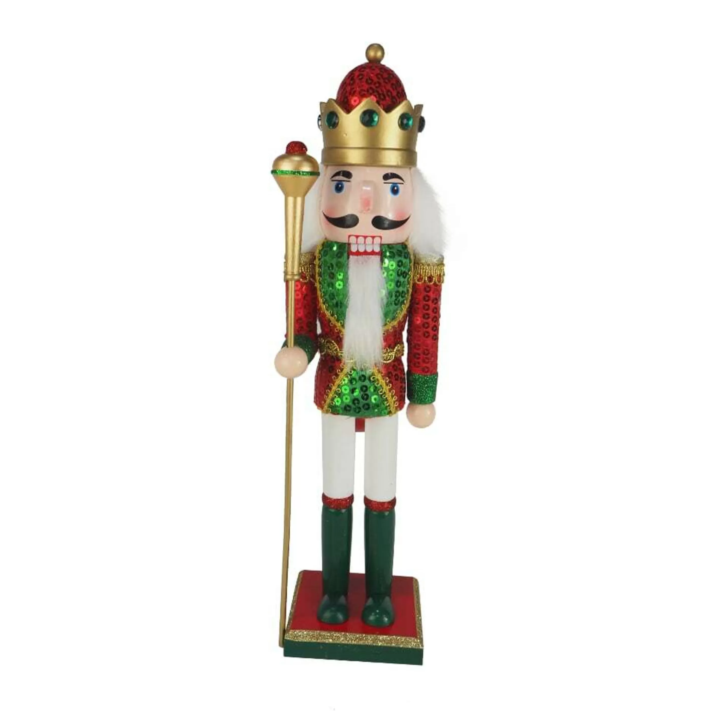 Best Sale * Nutcracker With Sequin Jacket & Hat (3 Styles) - 38Cm