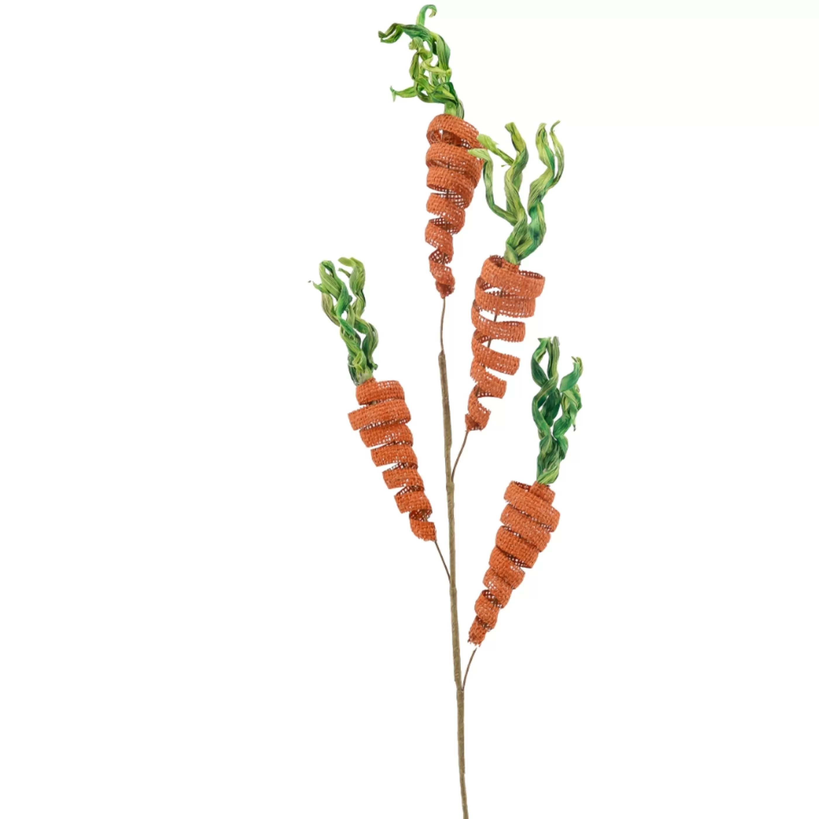 Easter Town Festive Sprays | Orange Green Easter Carrot Spray - 70Cm