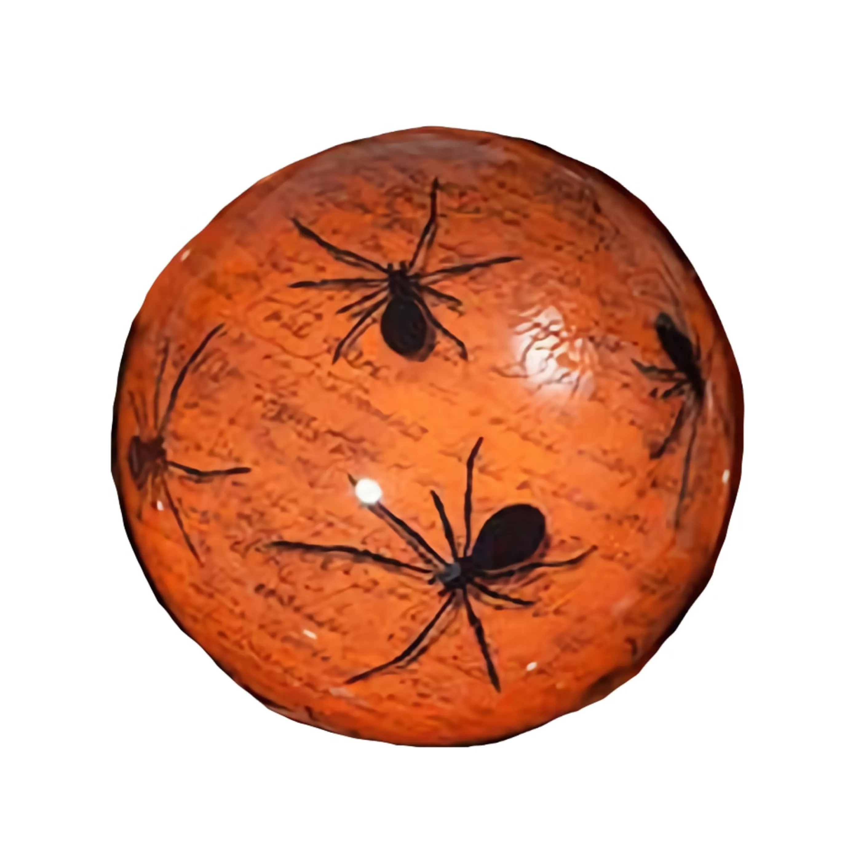 Cheap Bethany Lowe Orange Spider Lacquer Halloween Ball -7.5Cm