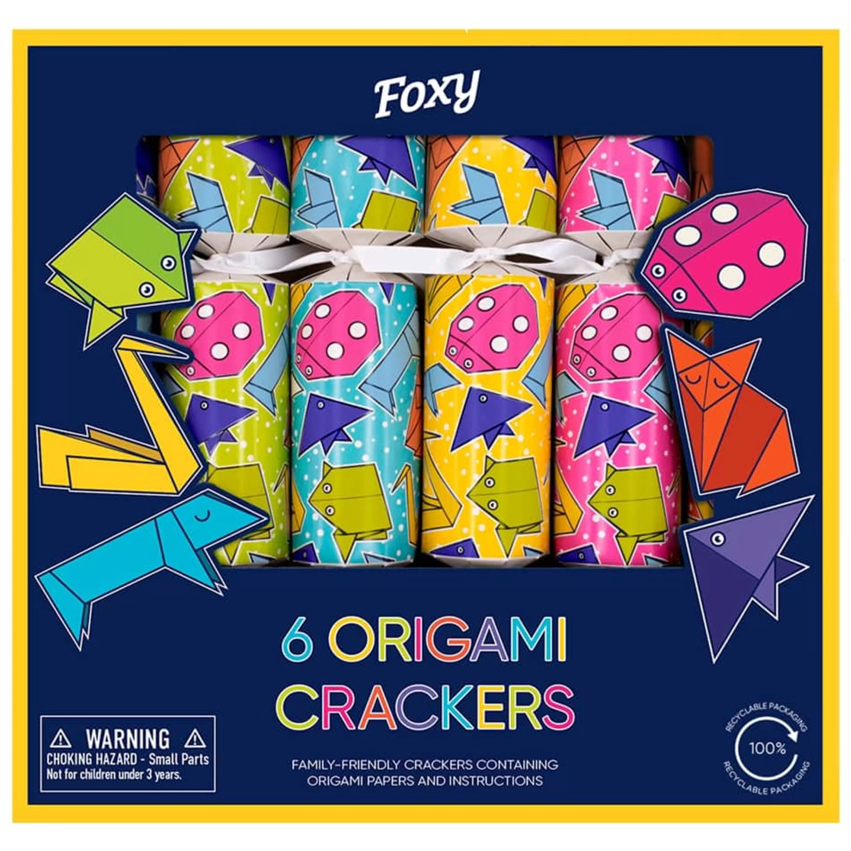 Discount Celebration Crackers Origami Christmas Crackers (Pack Of 6) - 30Cm