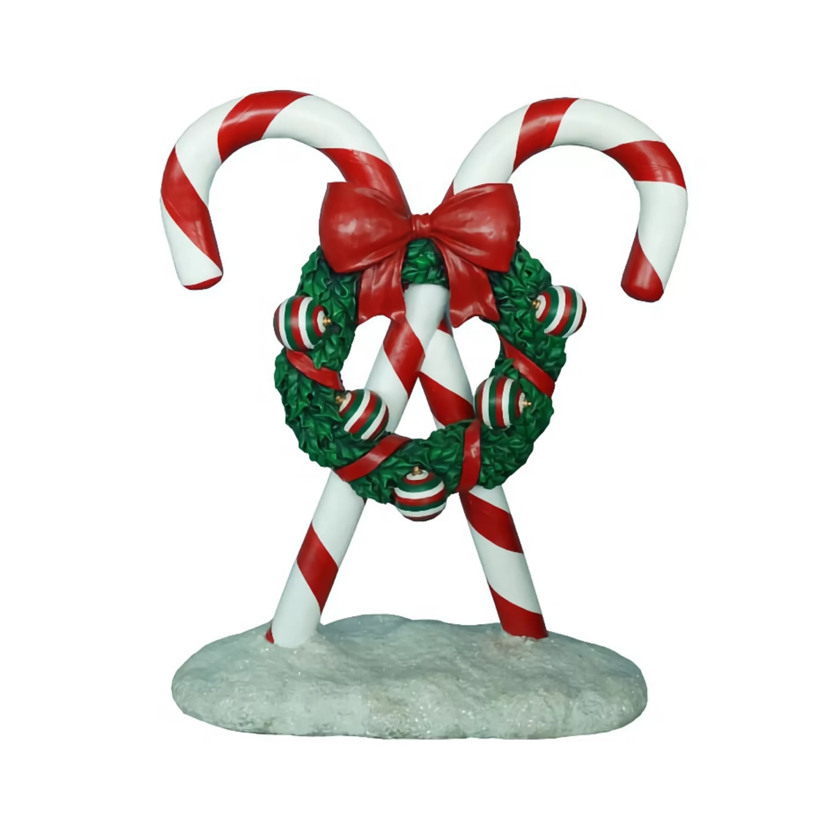 * Table Top Decorations | Outdoor Double Candy Cane - 66Cm