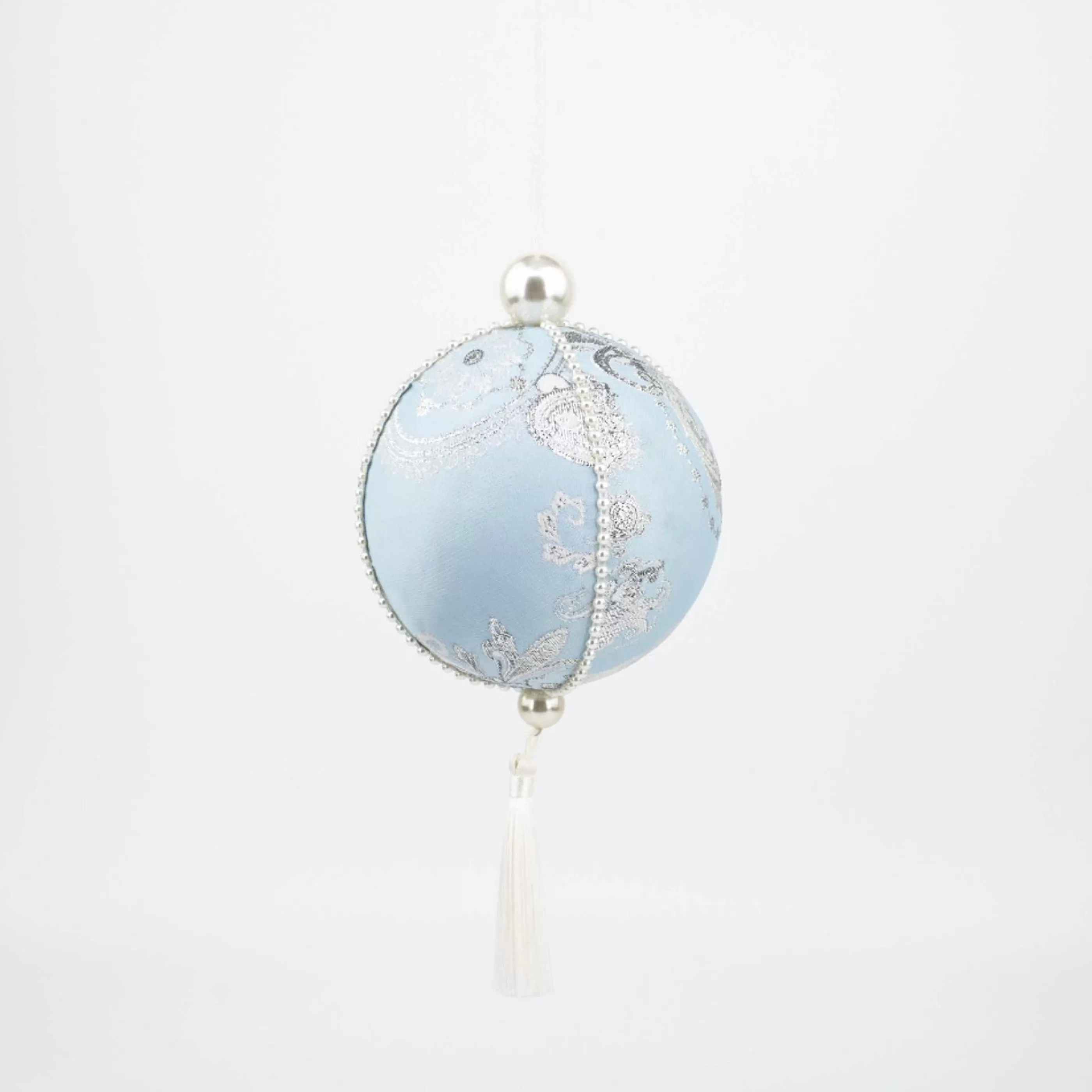 * Hanging Christmas Ornaments | Pale Blue Hanging Ball - 24.5Cm